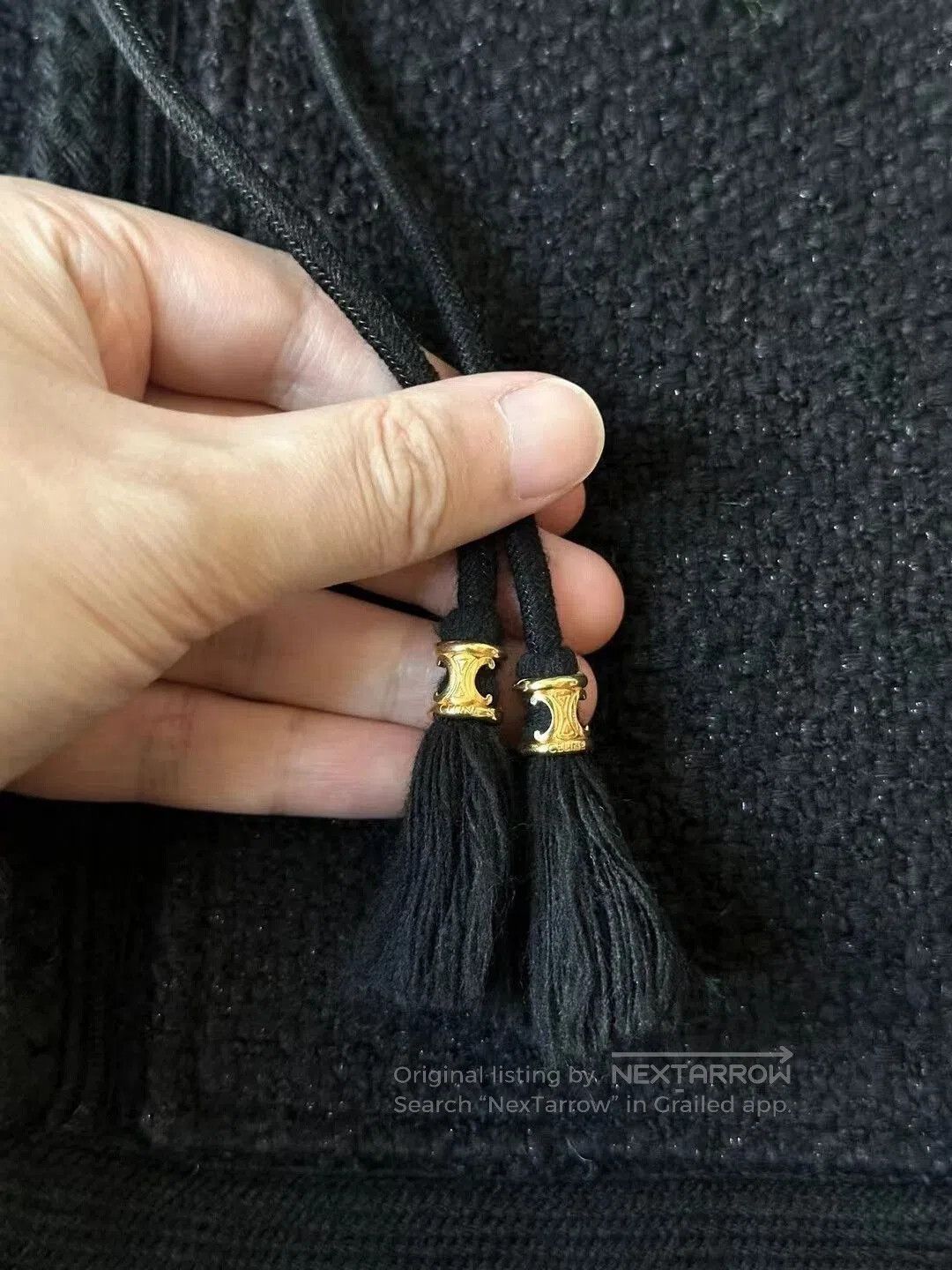Celine celine black hooded coat. Size S / US 4 / IT 40 - 5 Thumbnail