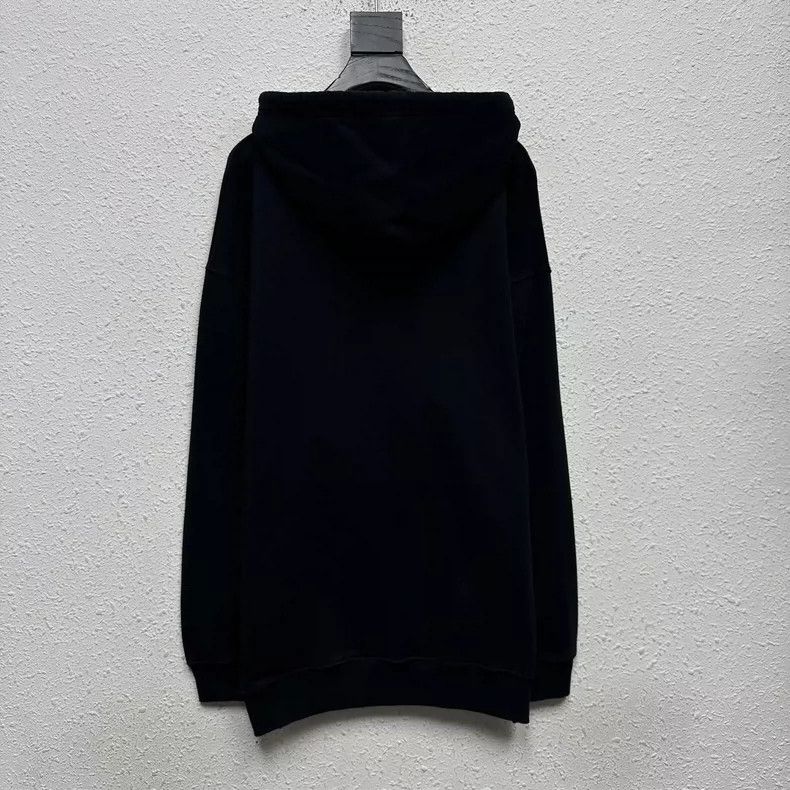 Balenciaga Balenciaga Black Wheat Pattern Hoodie Sweatshirt Size US S / EU 44-46 / 1 - 3 Thumbnail