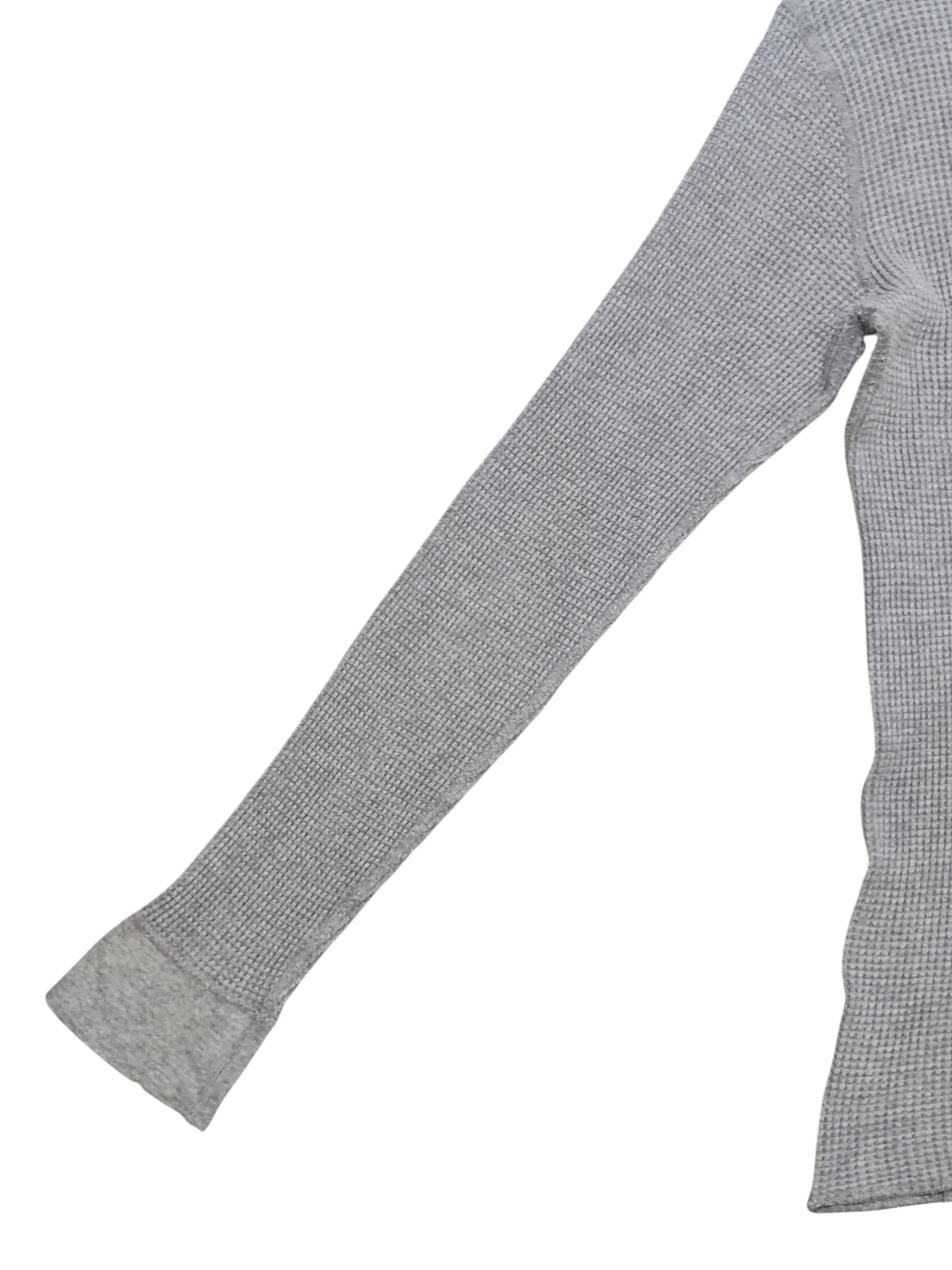 Beams Plus BEAMS Japan Waffle Knit Thermal Long Sleeve Heather Grey Size M / US 6-8 / IT 42-44 - 10 Thumbnail