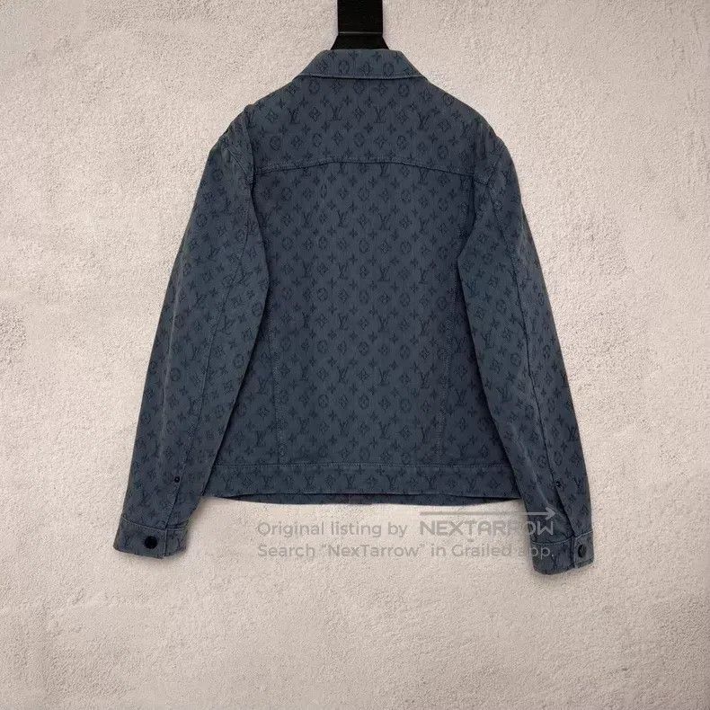 Louis Vuitton Louis Vuitton Blue long-sleeved denim jacket with full pri Size US M / EU 48-50 / 2 - 2 Thumbnail