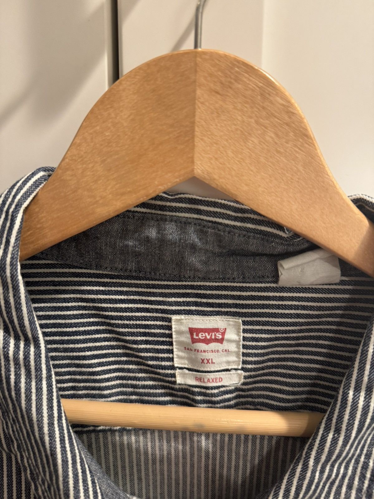 Levi's Levi’s Hickory Stripe Button Down XXL Size US XXL / EU 58 / 5 - 3 Thumbnail