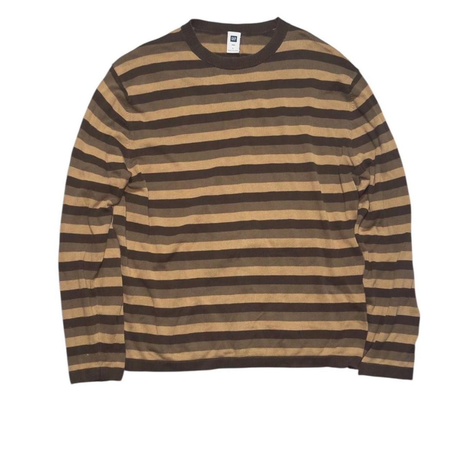 Gap Gap striped sweater brownbeige Size US L / EU 52-54 / 3 - 1 Thumbnail