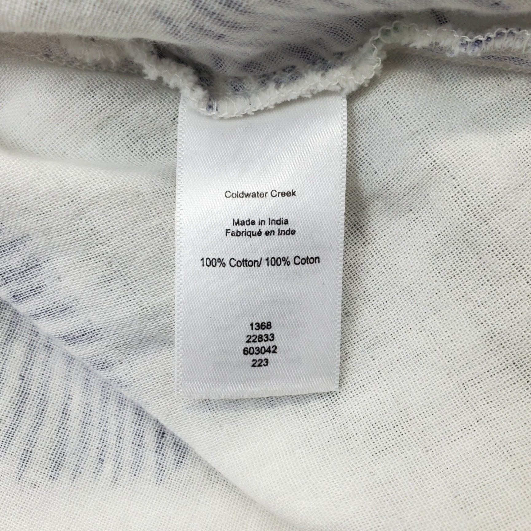 Coldwater Creek Coldwater Creek Maxi Dress Womens Size S Sleeveless Multicolor Printed Denim Cotton Front V-Neck Casual Dress Size S / US 4 / IT 40 - 7 Thumbnail