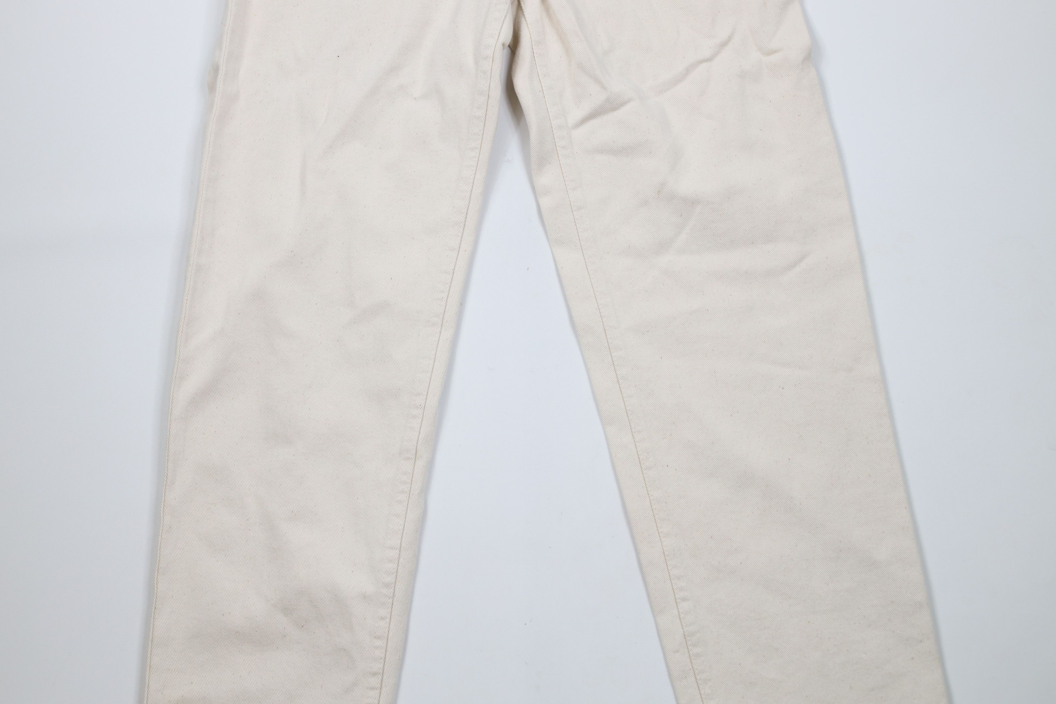 Vintage Deadstock Vintage 90s Streetwear Leg Denim Jeans Beige Size US 32 / EU 48 - 3 Thumbnail