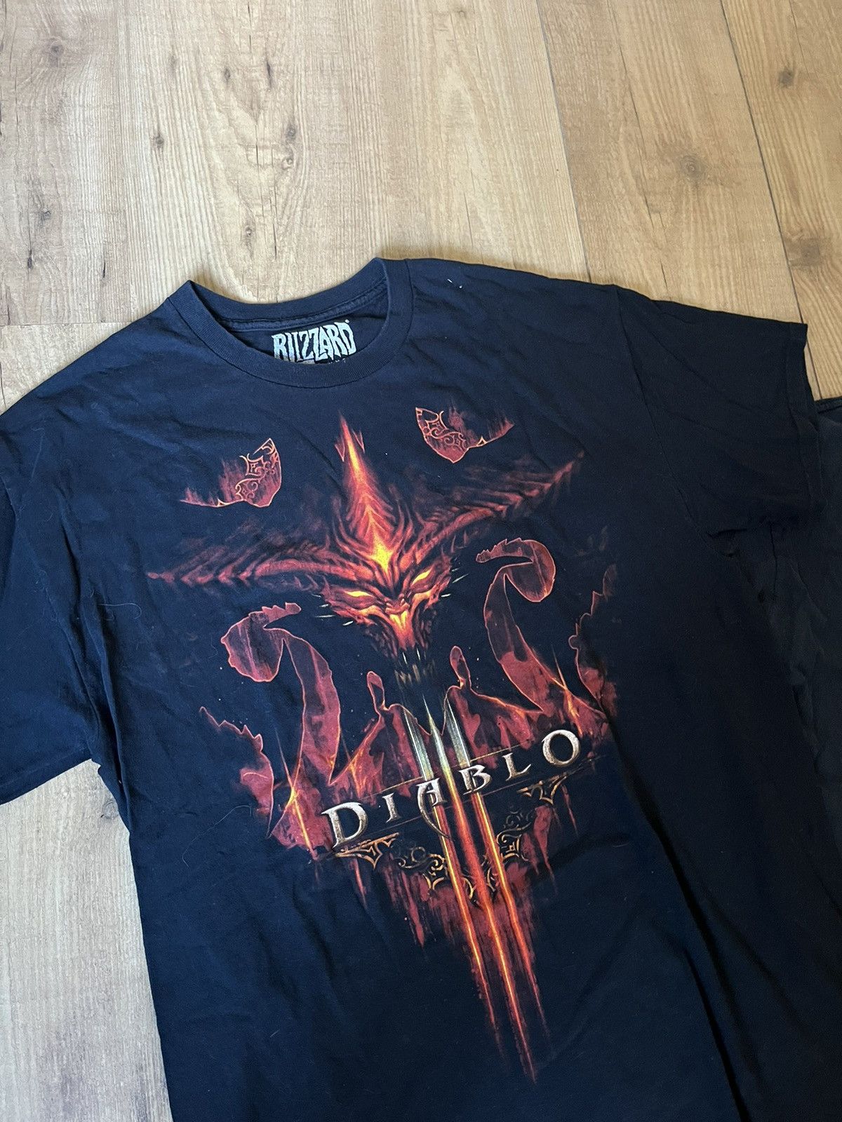 Playstation × Vintage 2012 Diablo 3 Gamer Promo T-shirt Blizzard Size US L / EU 52-54 / 3 - 3 Thumbnail