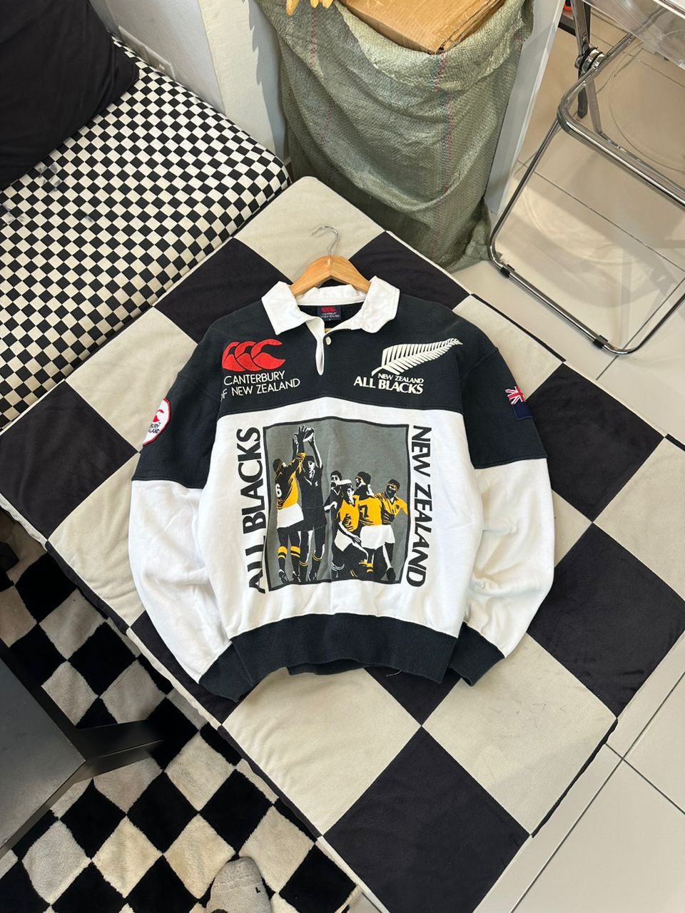 All Blacks × Canterbury of New Zealand × Vintage VINTAGE CANTERBURY ALL BLACK Size US M / EU 48-50 / 2 - 1 Thumbnail