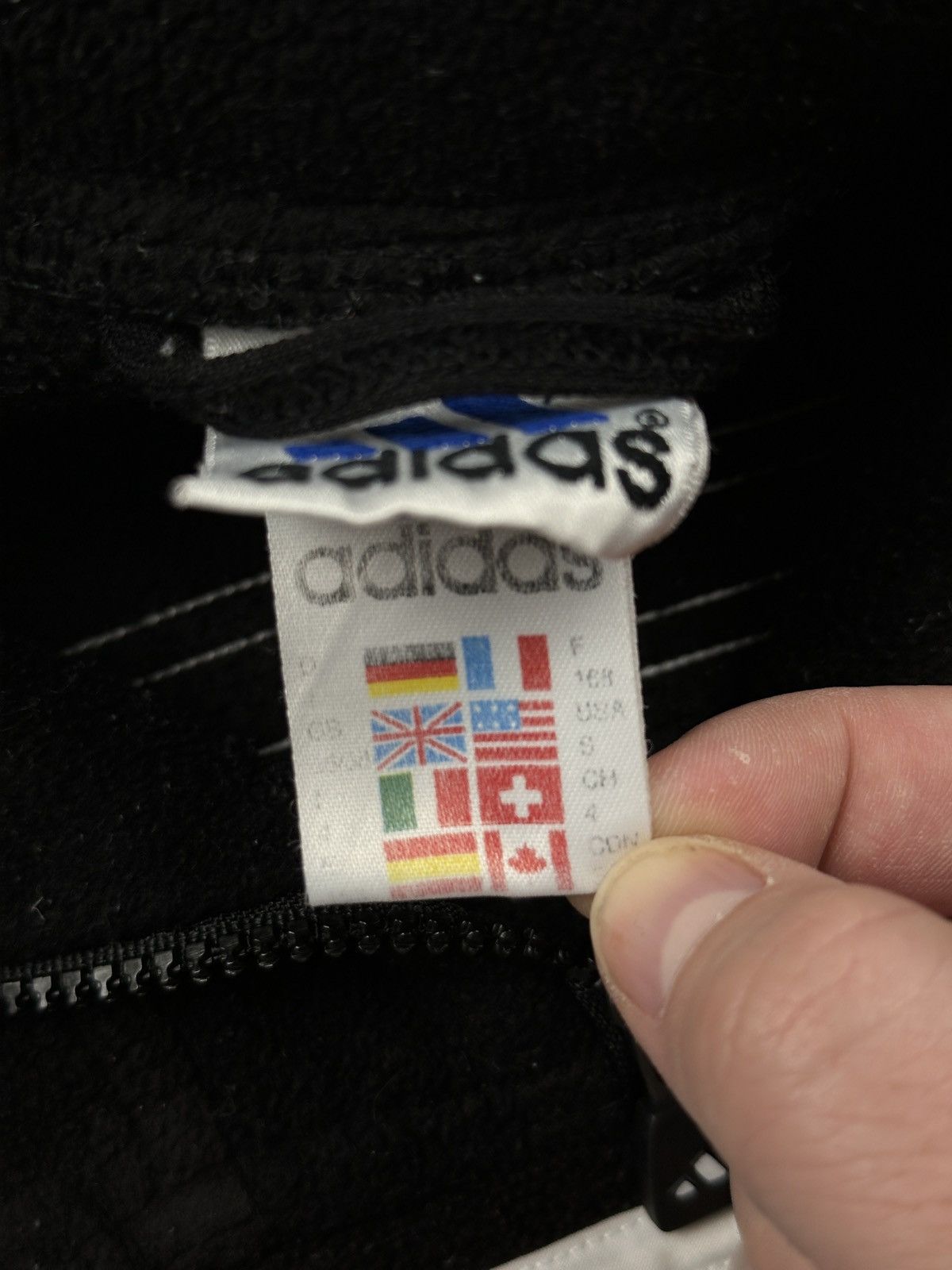 Adidas Adidas Vintage 90s Outdoor Black Fleece Quarter Zip Pullover Size US S / EU 44-46 / 1 - 8 Thumbnail