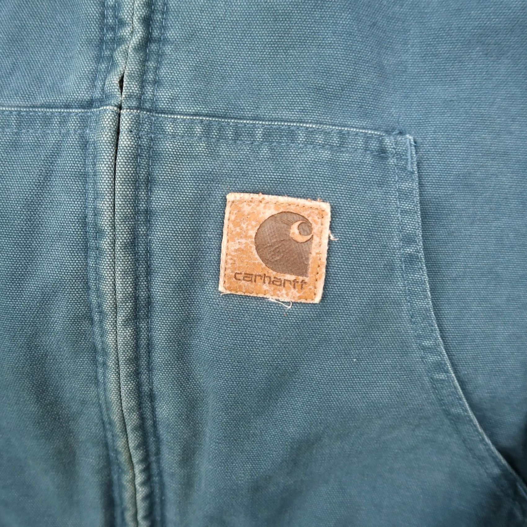 Carhartt VINTAGE Carhartt Jacket 90s Bomber Blue J97 Mens L Work Active Jacket Size L Blue Carhartt J97 USA Made Size US L / EU 52-54 / 3 - 4 Thumbnail