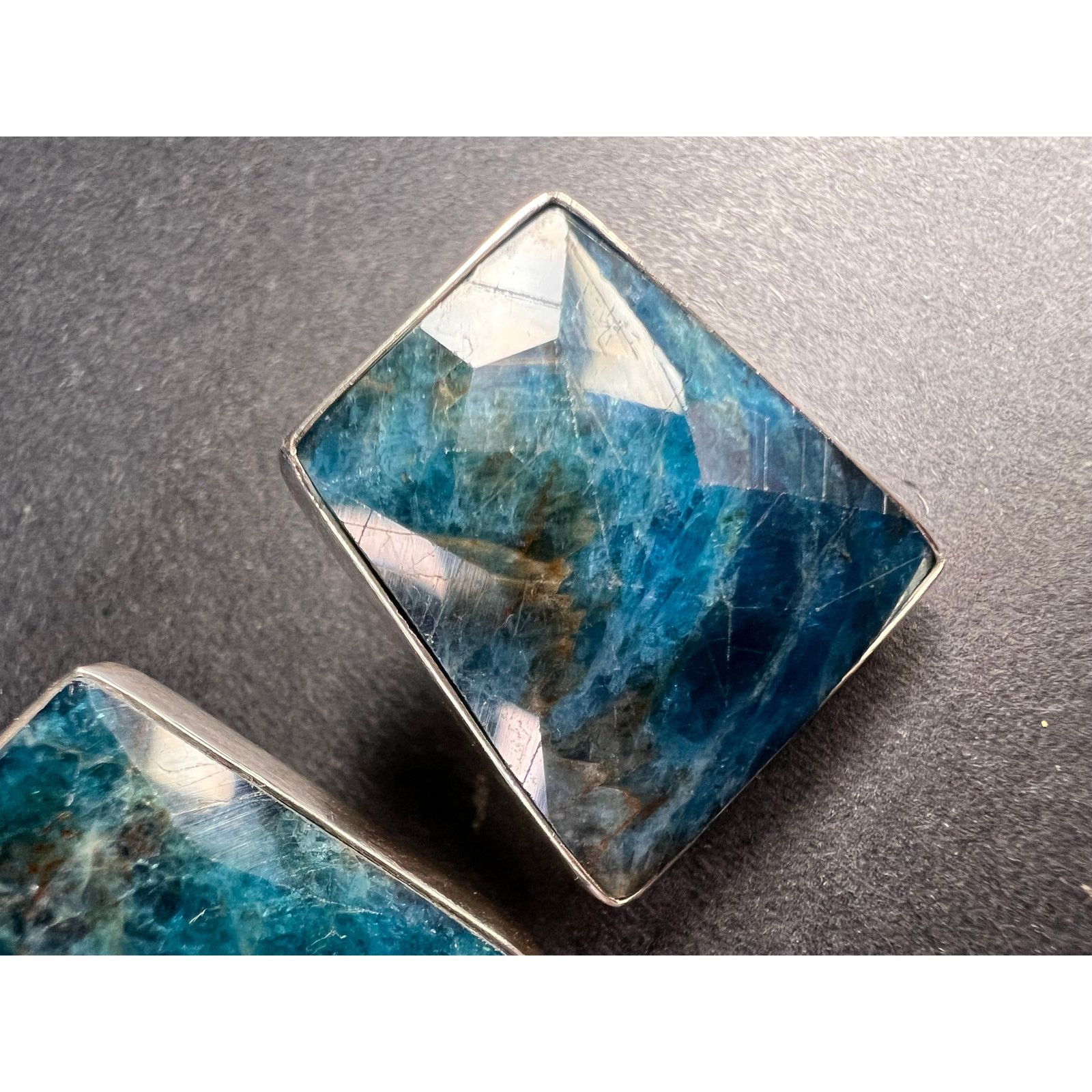 Other NEW Jay King blue apatite geometric sterling silver earrings Size ONE SIZE - 13 Thumbnail