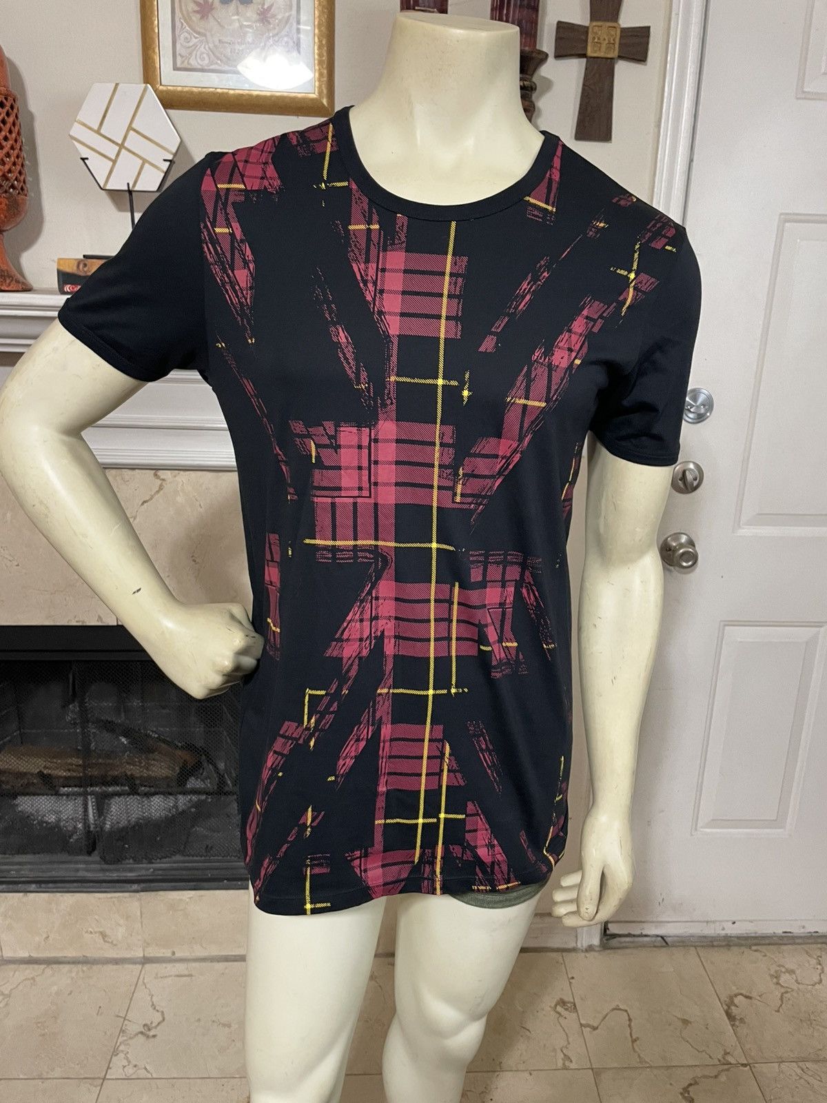 Alexander McQueen Plaid Patches Crewneck t shirt Size US M / EU 48-50 / 2 - 1 Thumbnail