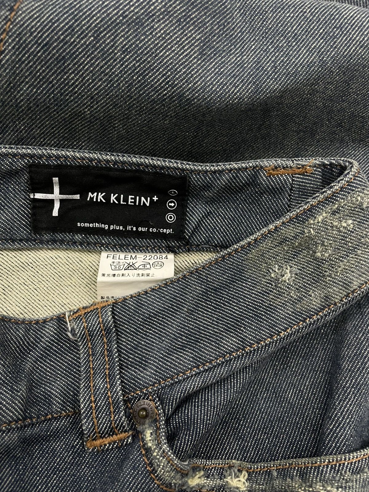 If Six Was Nine VINTAGE MK KLEIN 90S JAPAN DESIGNER FLARED RETRO STYLE DENIM Size US 30 / EU 46 - 15 Thumbnail