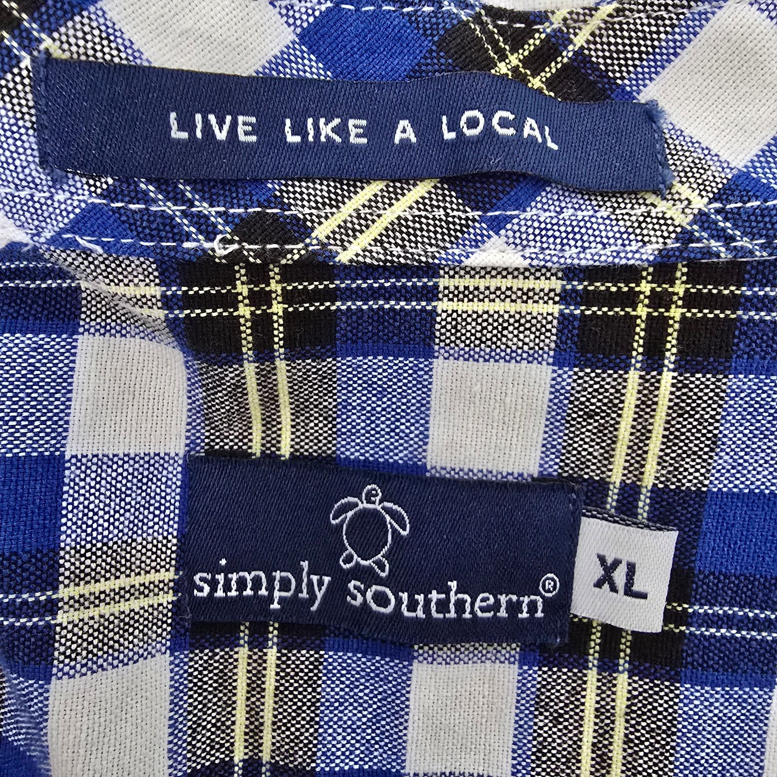 Other NEW Simply Southern Oxford Shirt XL Plaid Button down XL Size US XL / EU 56 / 4 - 12 Thumbnail