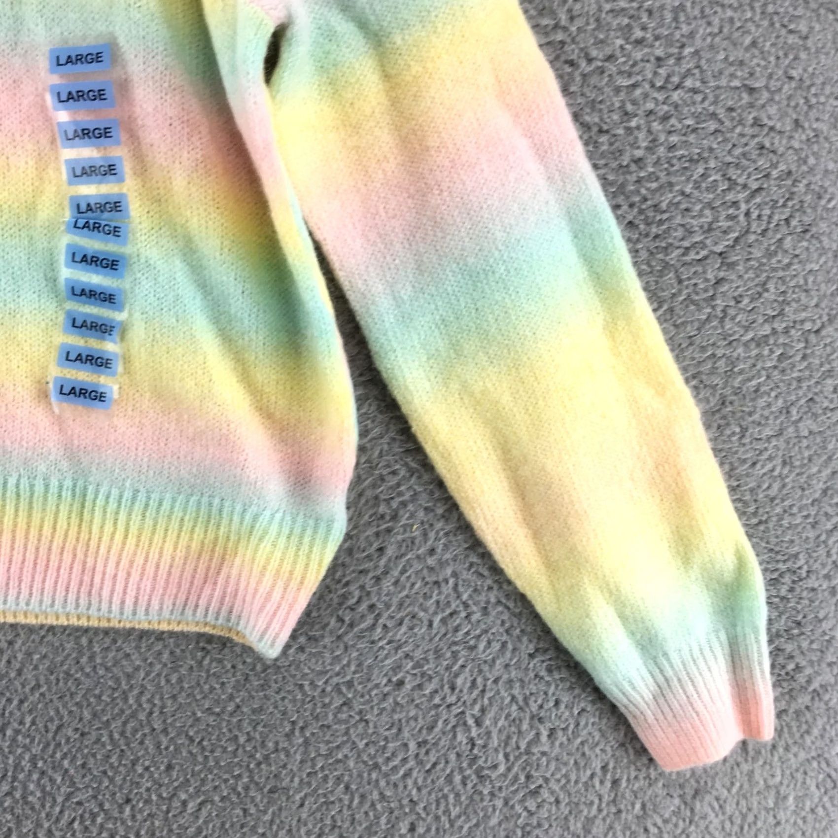 BB Dakota Bb Dakota Pullover Sweater Womens L Multicolor Wool Blend Round Neck Long Sleeve Shirt Size L / US 10 / IT 46 - 3 Thumbnail