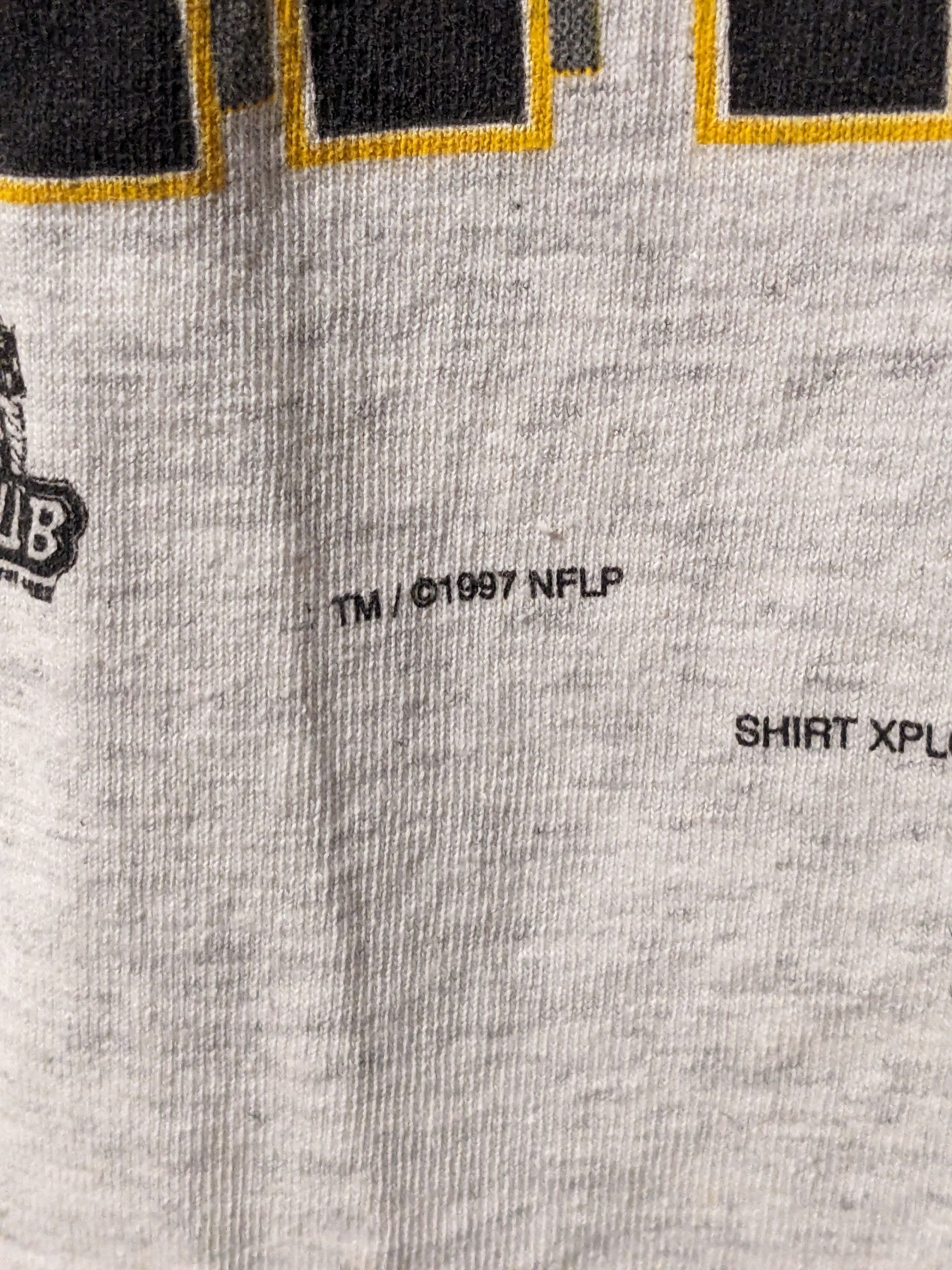 NFL × Vintage Vintage 1997 Pittsburgh Steelers NFL SuperBowl T-Shirt Size US XL / EU 56 / 4 - 3 Thumbnail