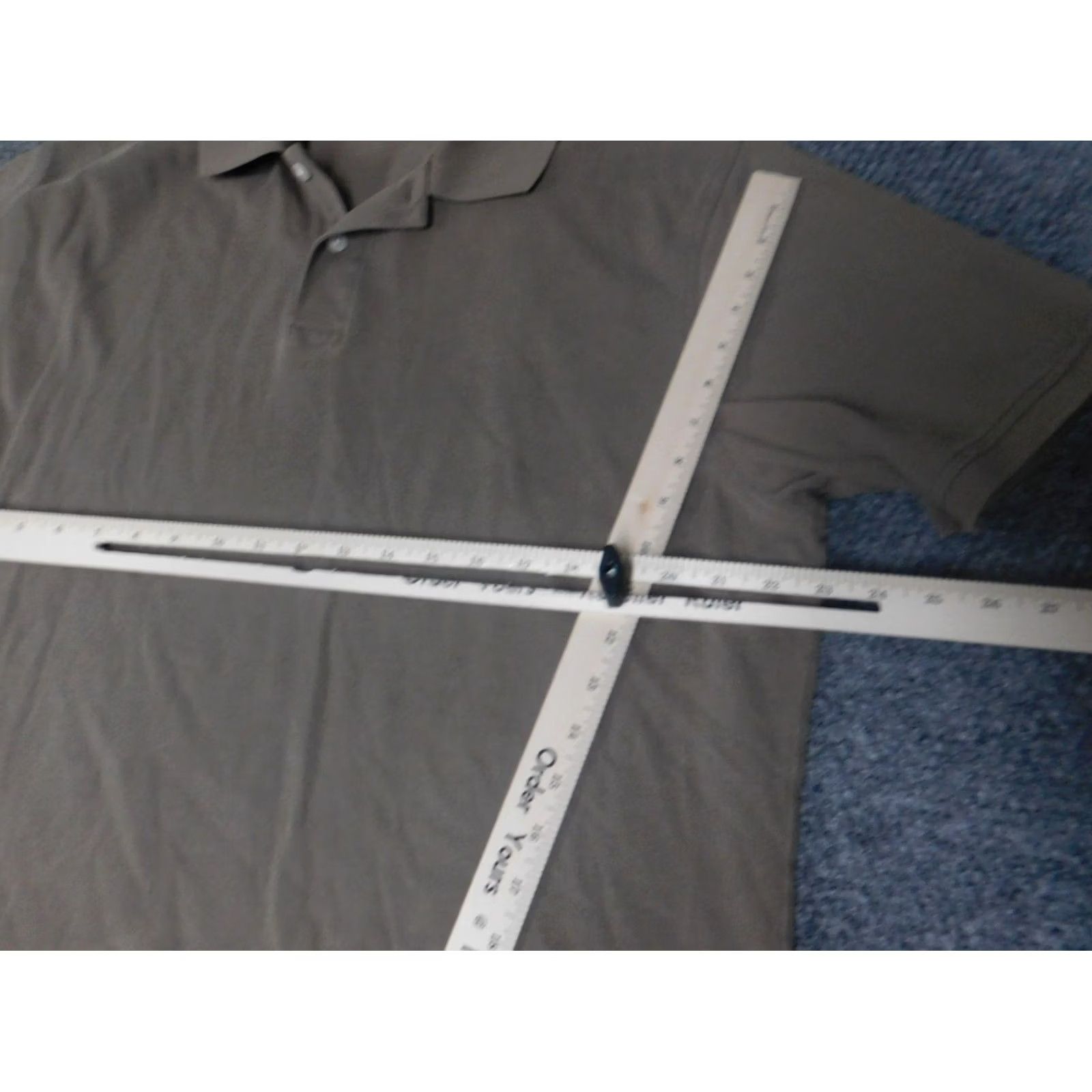 Roundtree & Yorke Roundtree & Yorke Polo Shirt XL Brown Slim Fit Button Collar Knit Cotton Size US XL / EU 56 / 4 - 5 Thumbnail