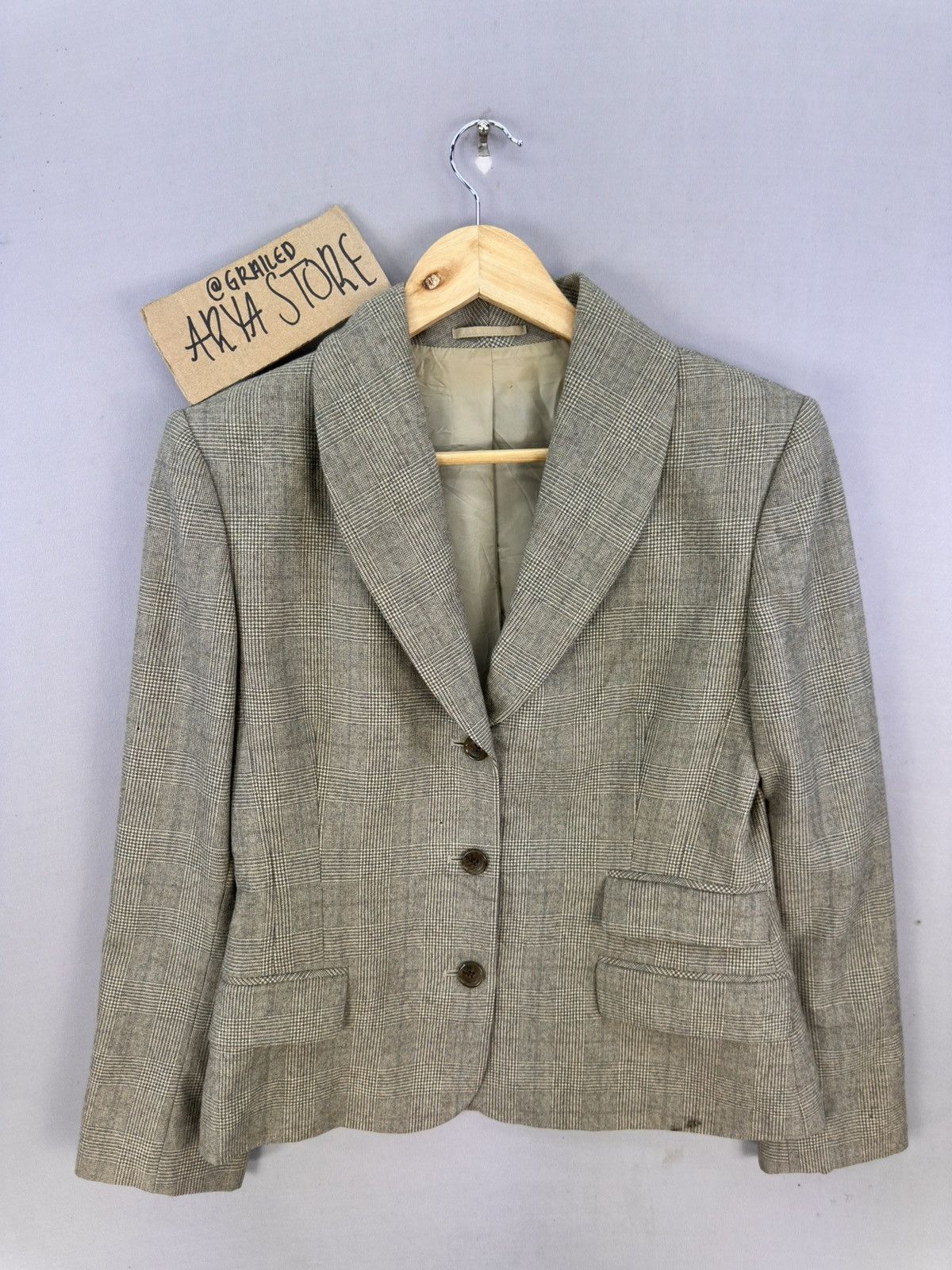 Margaret Howell Margaret Howell England Houndstooth Coat Jacket Size S / US 4 / IT 40 - 1 Thumbnail