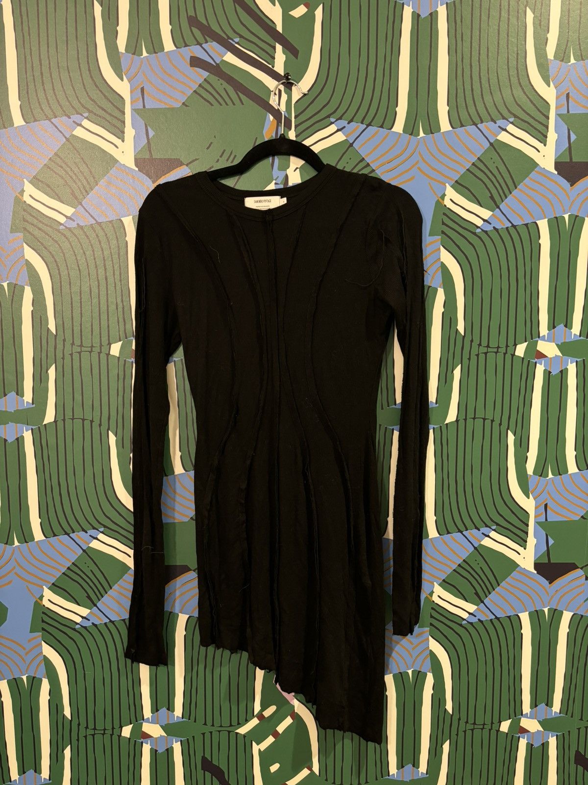 image of Sami Miro Vintage Asymmetrical Dress in Black, Women's (Size XL)