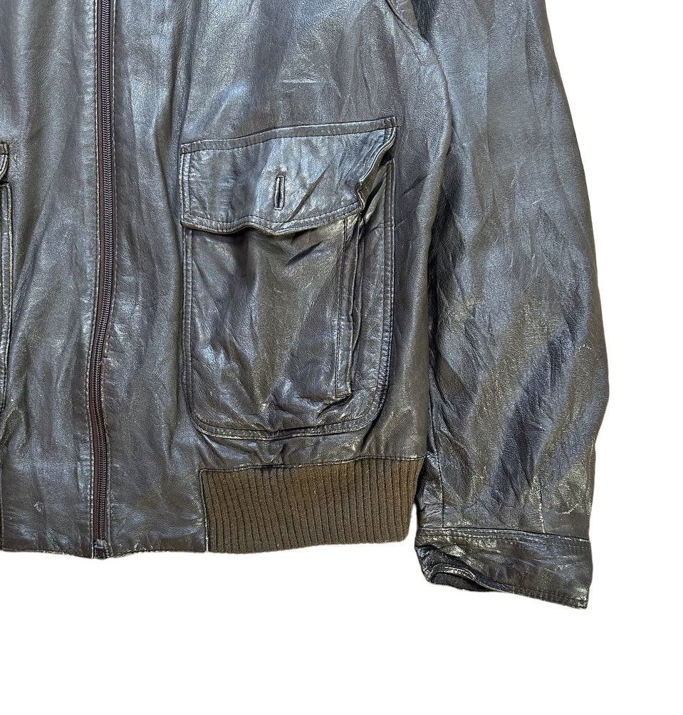 Aquascutum Aquascutum Tartan Lined Leather Jacket Size US M / EU 48-50 / 2 - 6 Thumbnail