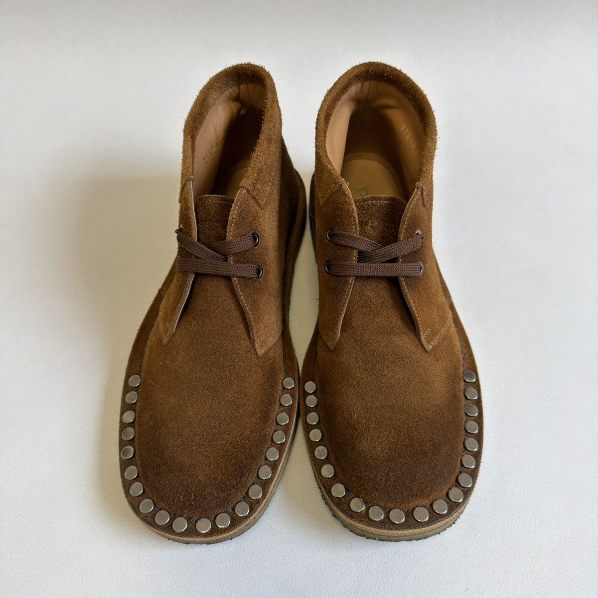 Prada A/W 17 ‘Studded’ Suede Chukka Boots Size US 8 / EU 41 - 7 Thumbnail