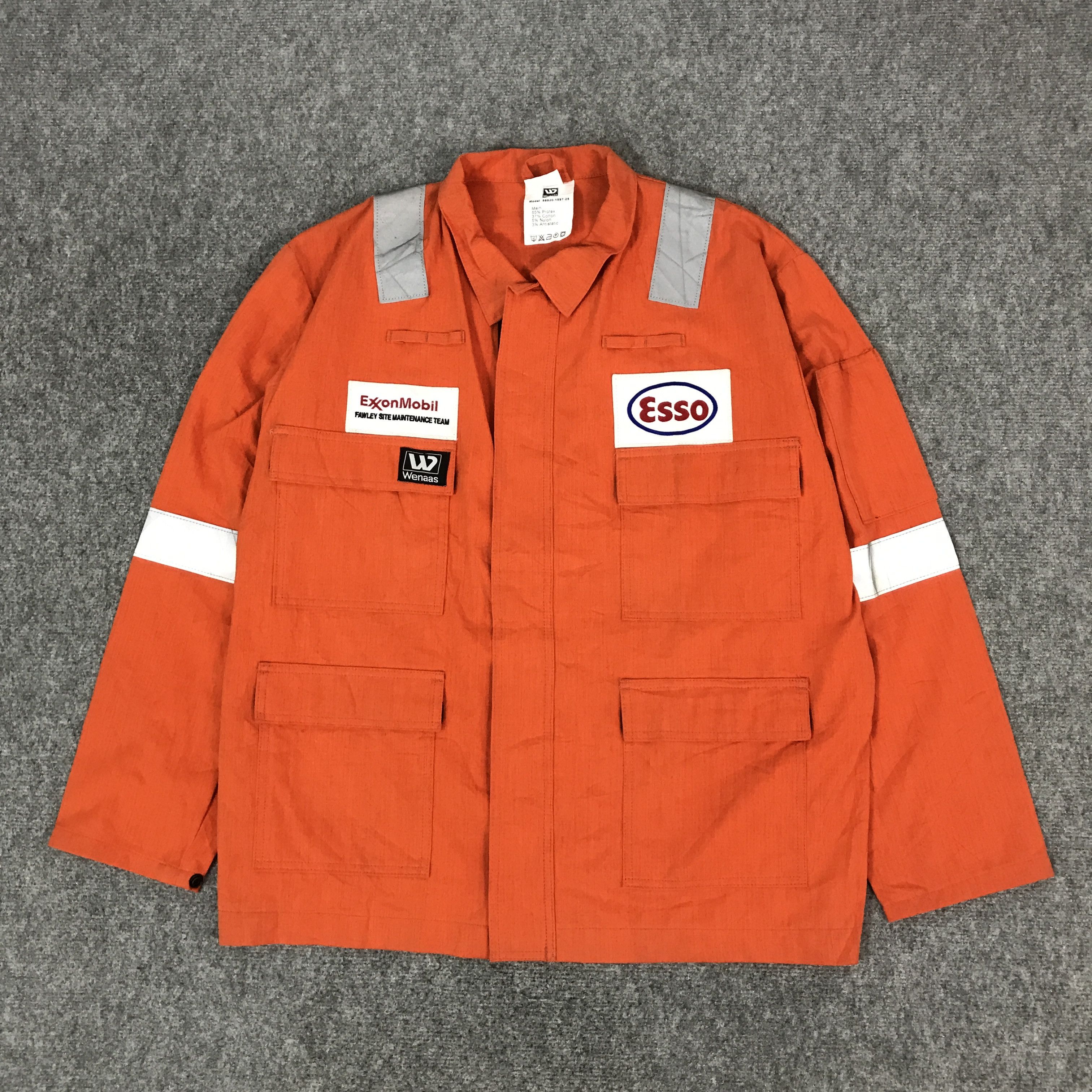 Japanese Brand EXONMOBIL ESSO OIL RACING JACKET Size US XL / EU 56 / 4 - 1 Thumbnail