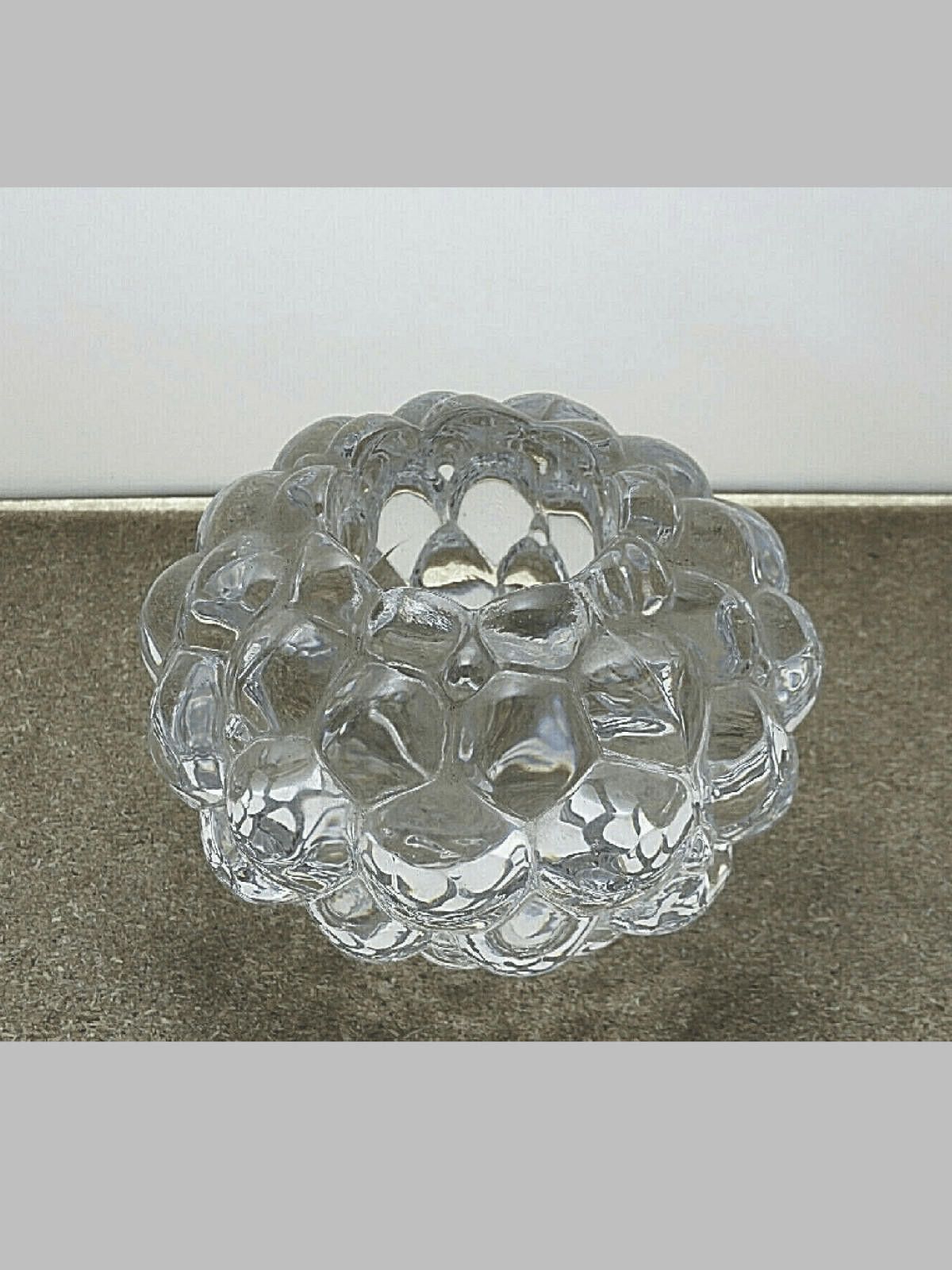 The Unbranded Brand Heavy Glass Candle Holder 2 1/2" Size ONE SIZE - 1 Thumbnail