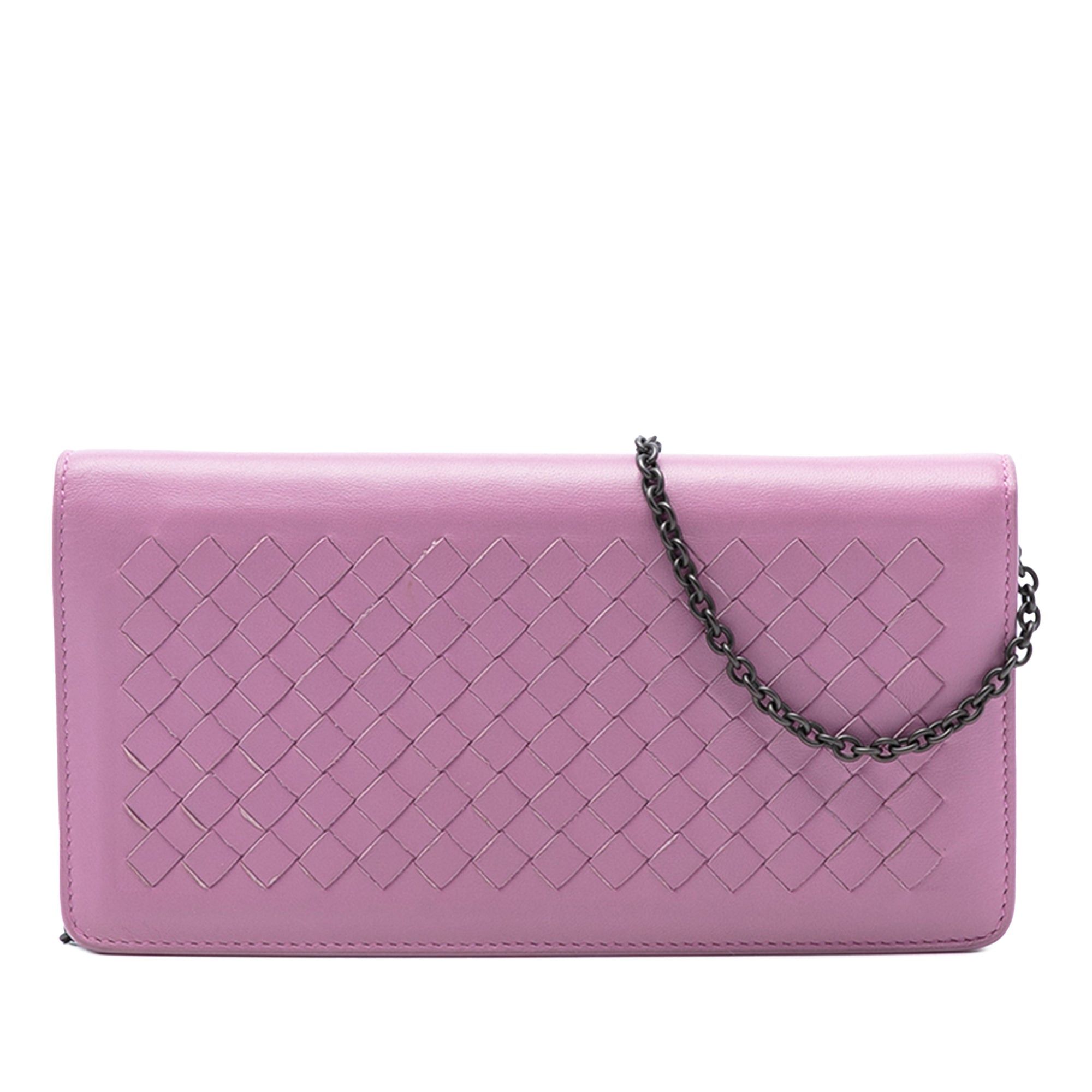 Bottega Veneta Nappa Intrecciato Continental Wallet on Chain Size ONE SIZE - 1 Thumbnail