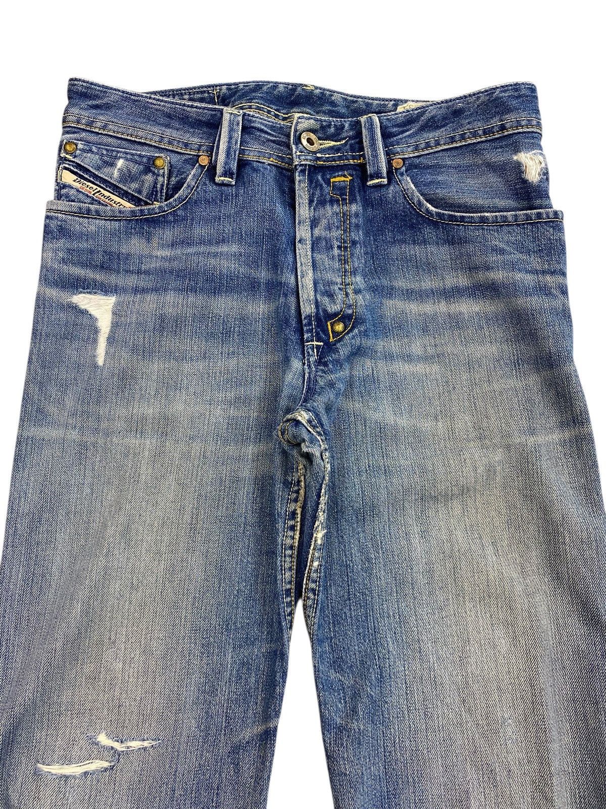 Diesel Vintage Diesel Blue Wash Distress Patch Style Flare Jeans Size US 28 / EU 44 - 2 Thumbnail