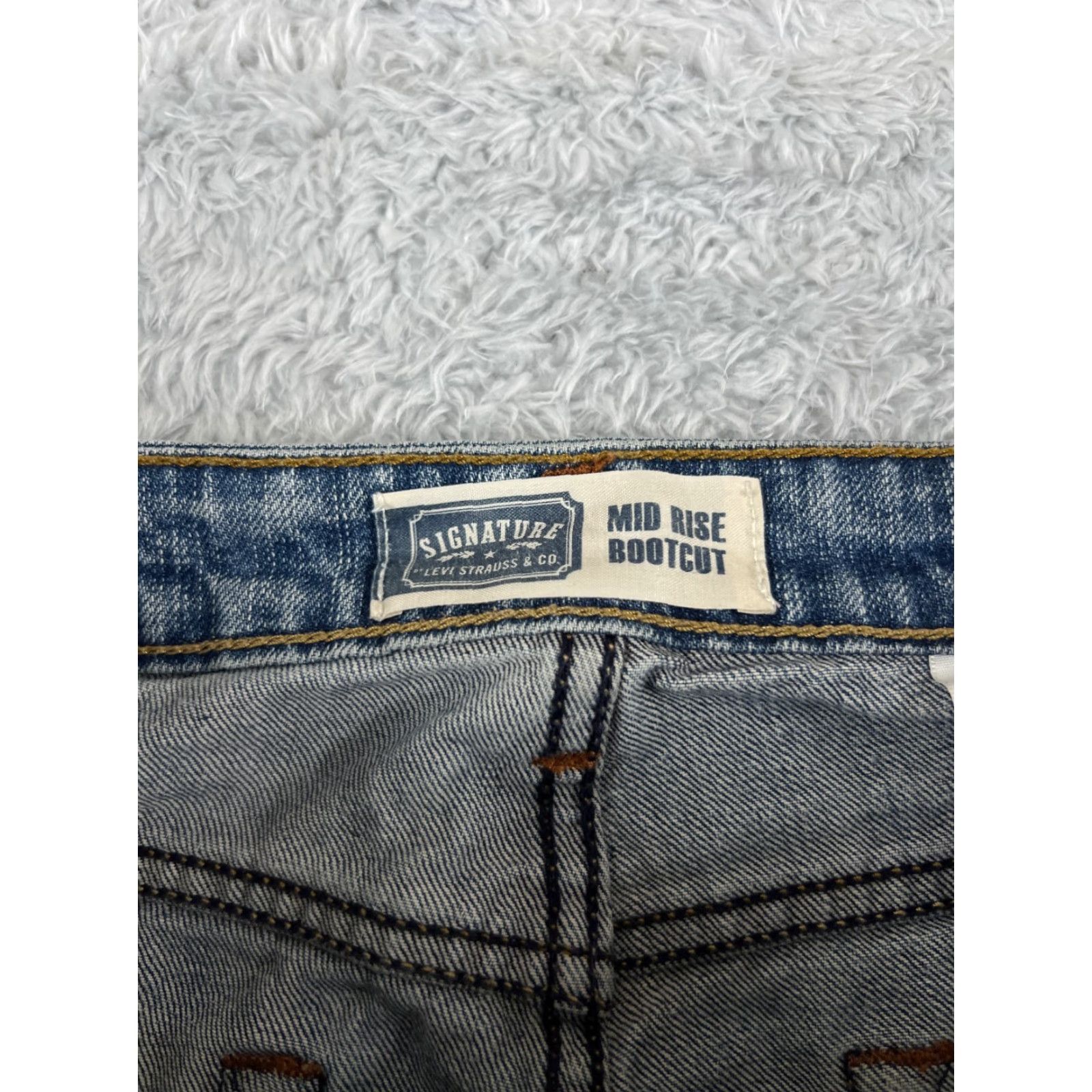 Levi's Levi's Women's Bootcut Jeans 10 Blue Denim Mid Rise Stretch Cotton Blend Inseam 29" Size 32" / US 10 / IT 46 - 6 Thumbnail