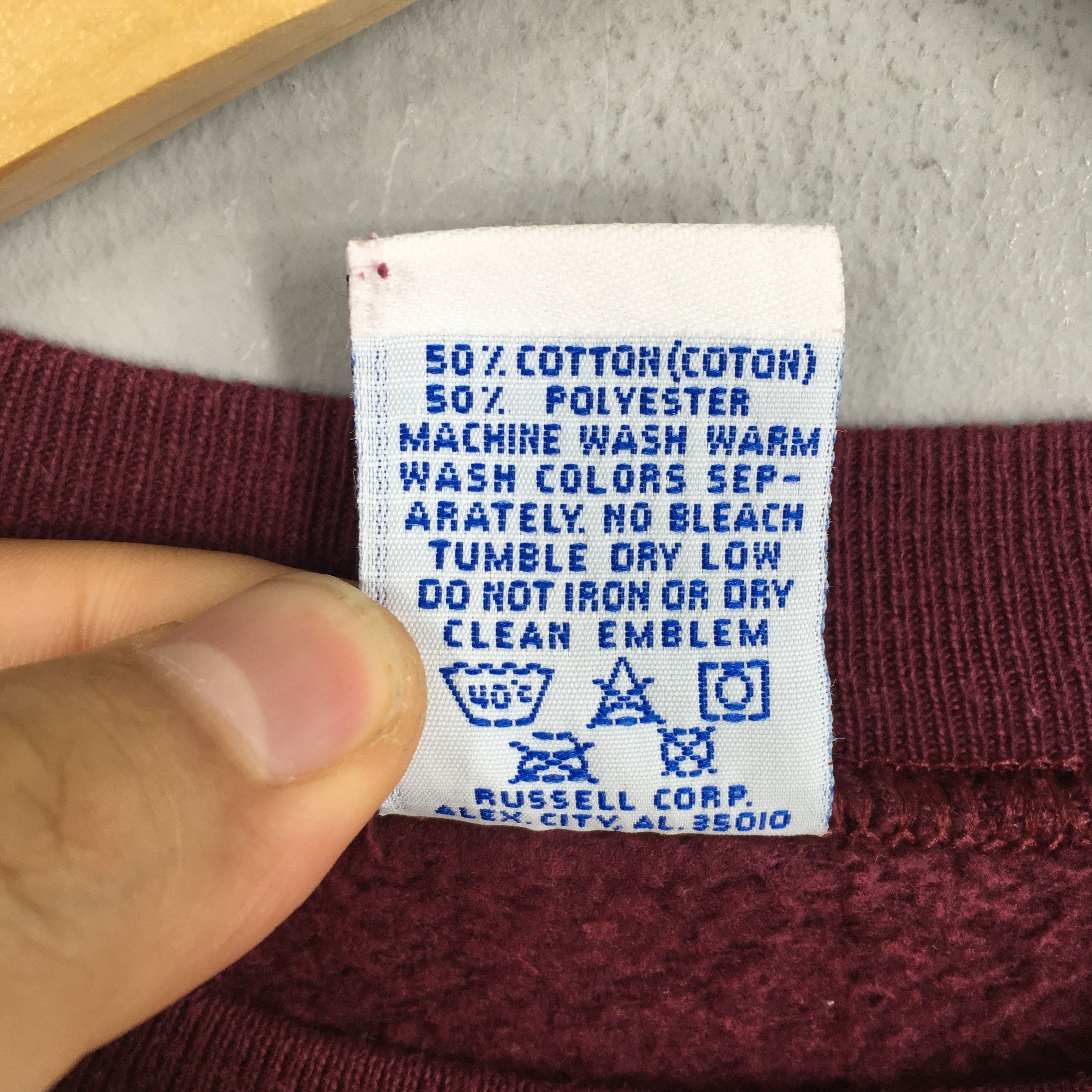 NCAA Vintage 90s McMurry University Maroon Sweatshirt XLarge Size US XL / EU 56 / 4 - 5 Thumbnail