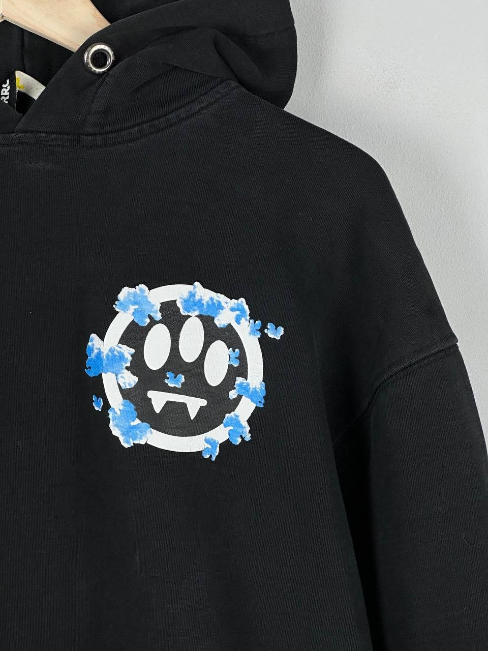 Barrow BARROW x CLOUD LOGO Black Oversized Heavyweight Hoodie Size L / US 10 / IT 46 - 6 Thumbnail