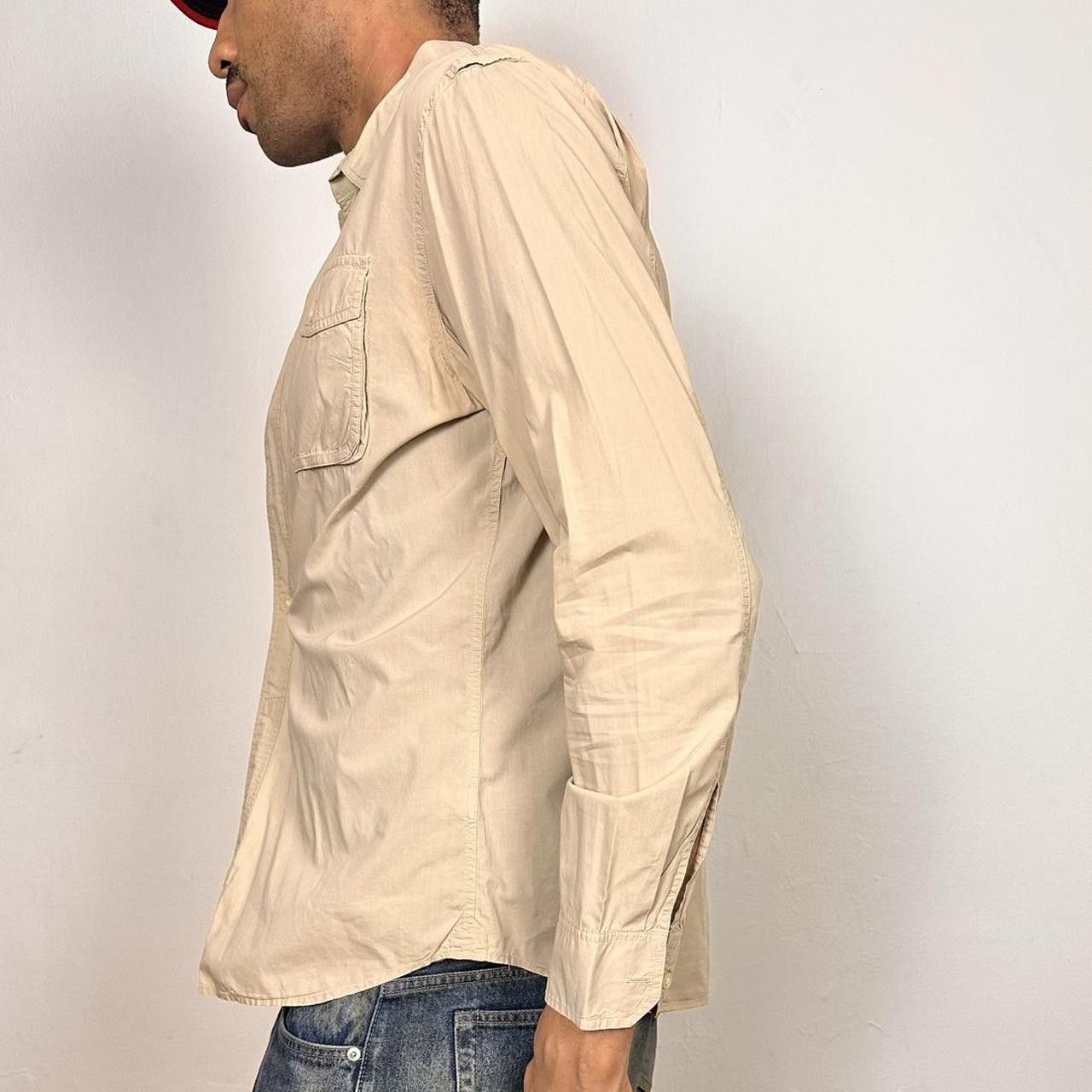 Banana Republic Banana Republic Tan Safari Button Up Shirt - Medium Size US M / EU 48-50 / 2 - 2 Thumbnail