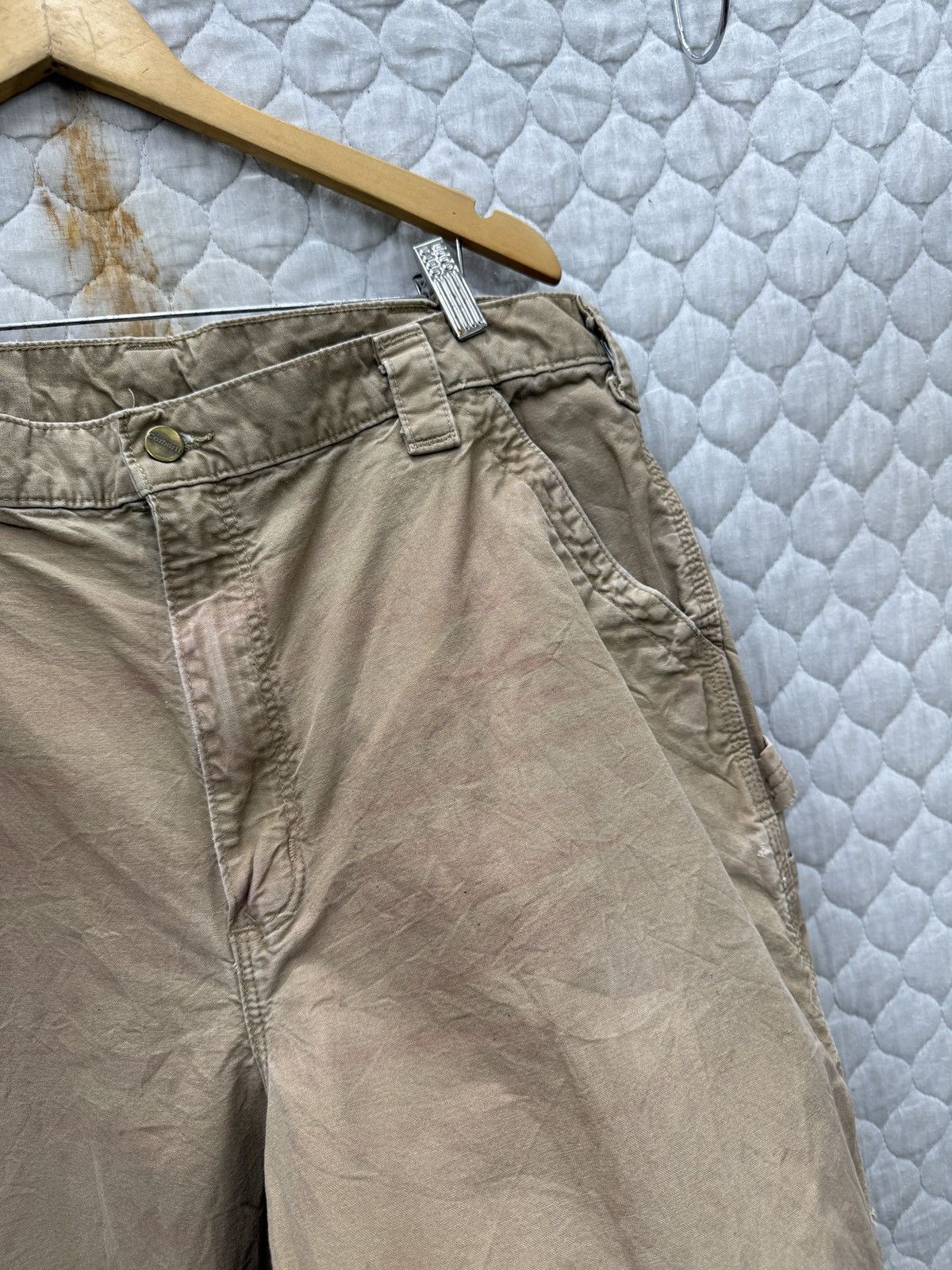 Carhartt 🔥🔥🔥STEALS VTG CARHARTT WORKERS PANTS Size US 37 - 8 Thumbnail