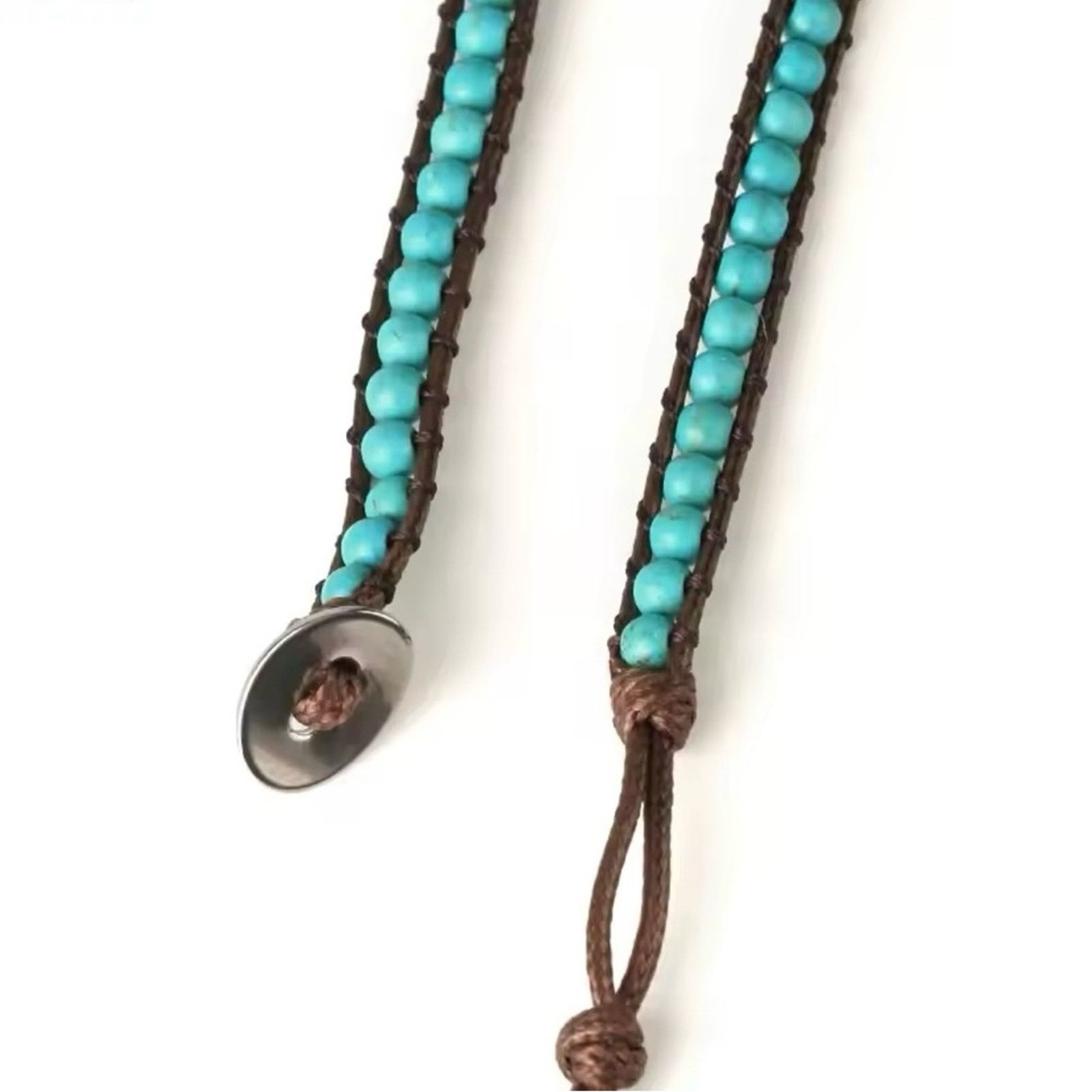 Other Turquoise Bohemian Braided Bracelet Size ONE SIZE - 3 Thumbnail