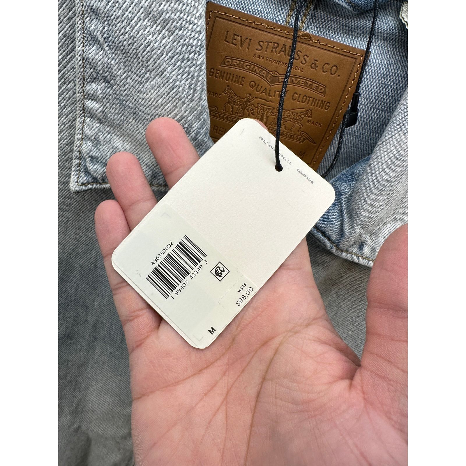Levi's Levi's Lightweight FULL Zip up mechanic Jacket Size Medium Size US M / EU 48-50 / 2 - 3 Thumbnail