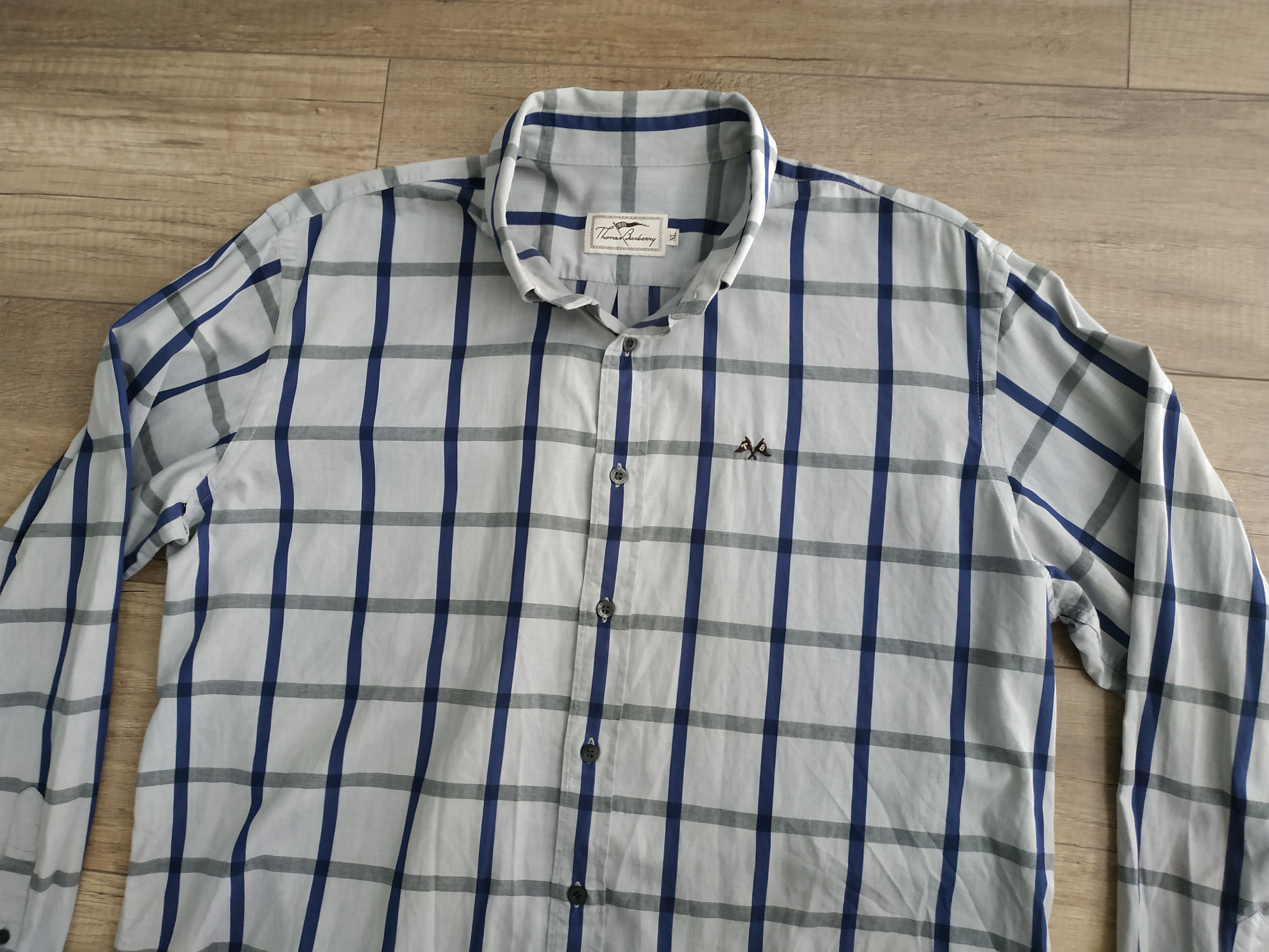 Burberry Burberry Men's Vintage 90's Checkered Button Up Shirt, s. XL Size US XL / EU 56 / 4 - 5 Thumbnail
