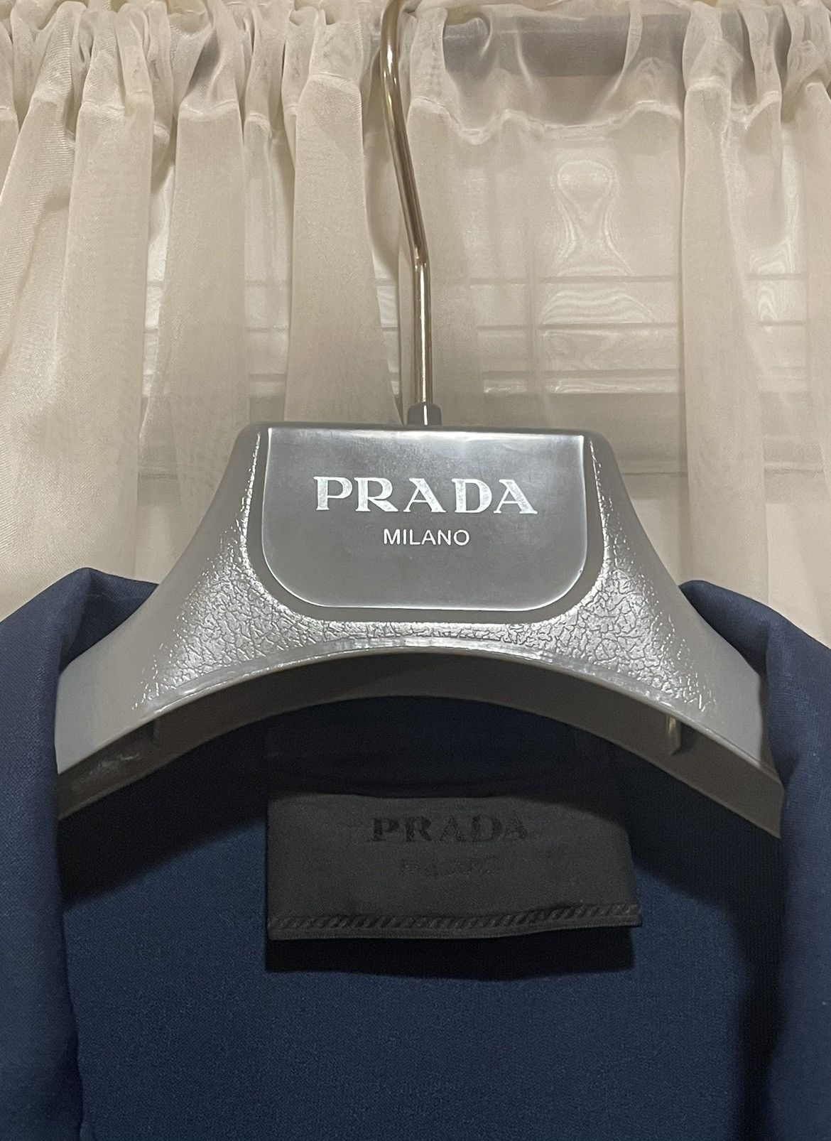 Prada Runway FW/17 Cropped Zip Jacket Navy Black Yellow Large Size US M / EU 48-50 / 2 - 2 Thumbnail