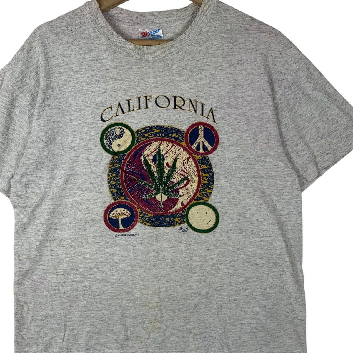 Vintage Vintage WAREHOUSE JAPAN CALIFORNIA Peace Live Tee Shirt Size M / US 6-8 / IT 42-44 - 3 Thumbnail