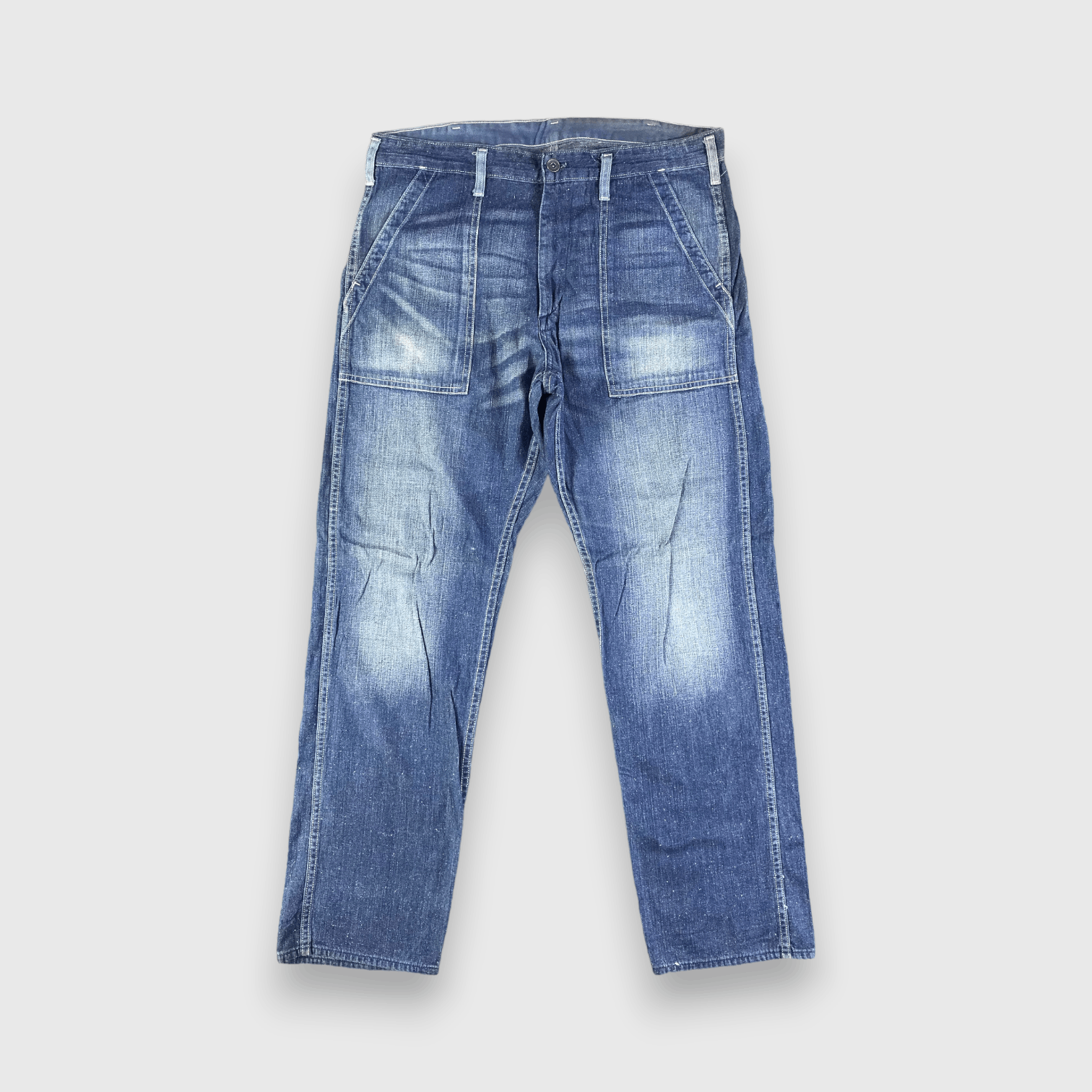 Japanese Brand Japanese Brand GU Jeans Blue Wash Denim -J2774 Size US 36 / EU 52 - 1 Thumbnail