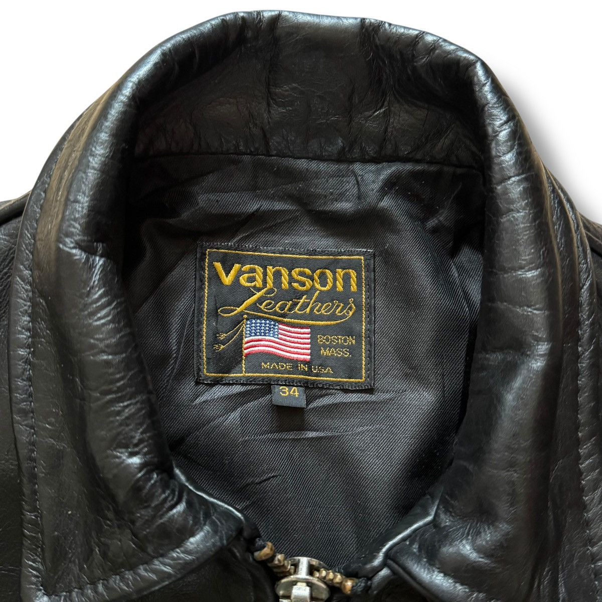 Vanson Leathers 60’s Vanson Leathers Ike Motorcycle Jacket Talon Zipper Size US S / EU 44-46 / 1 - 18 Thumbnail