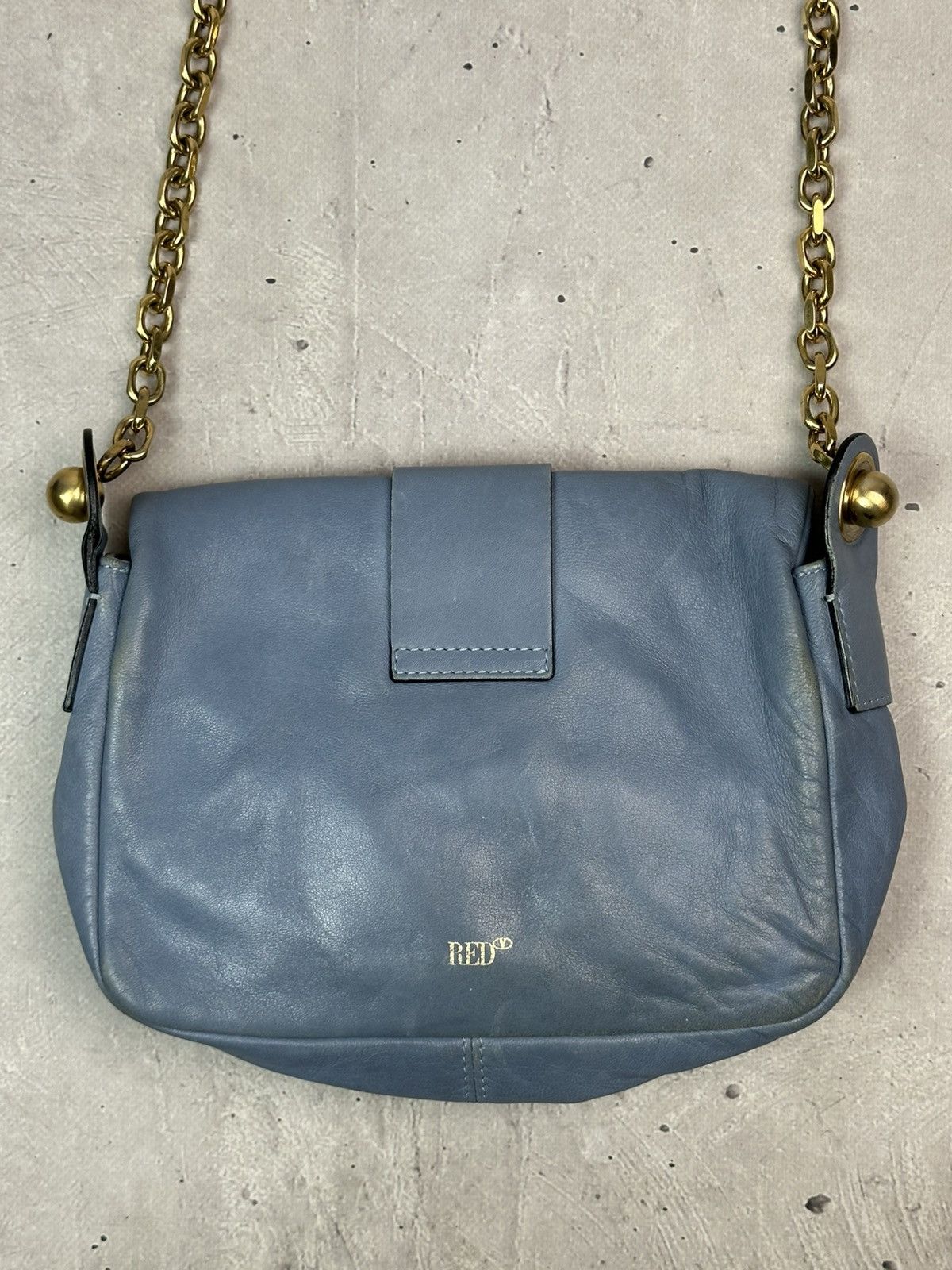 RED Valentino Red Valentino Leather Blue Handle Chain Made in Italy Bag Size ONE SIZE - 16 Thumbnail