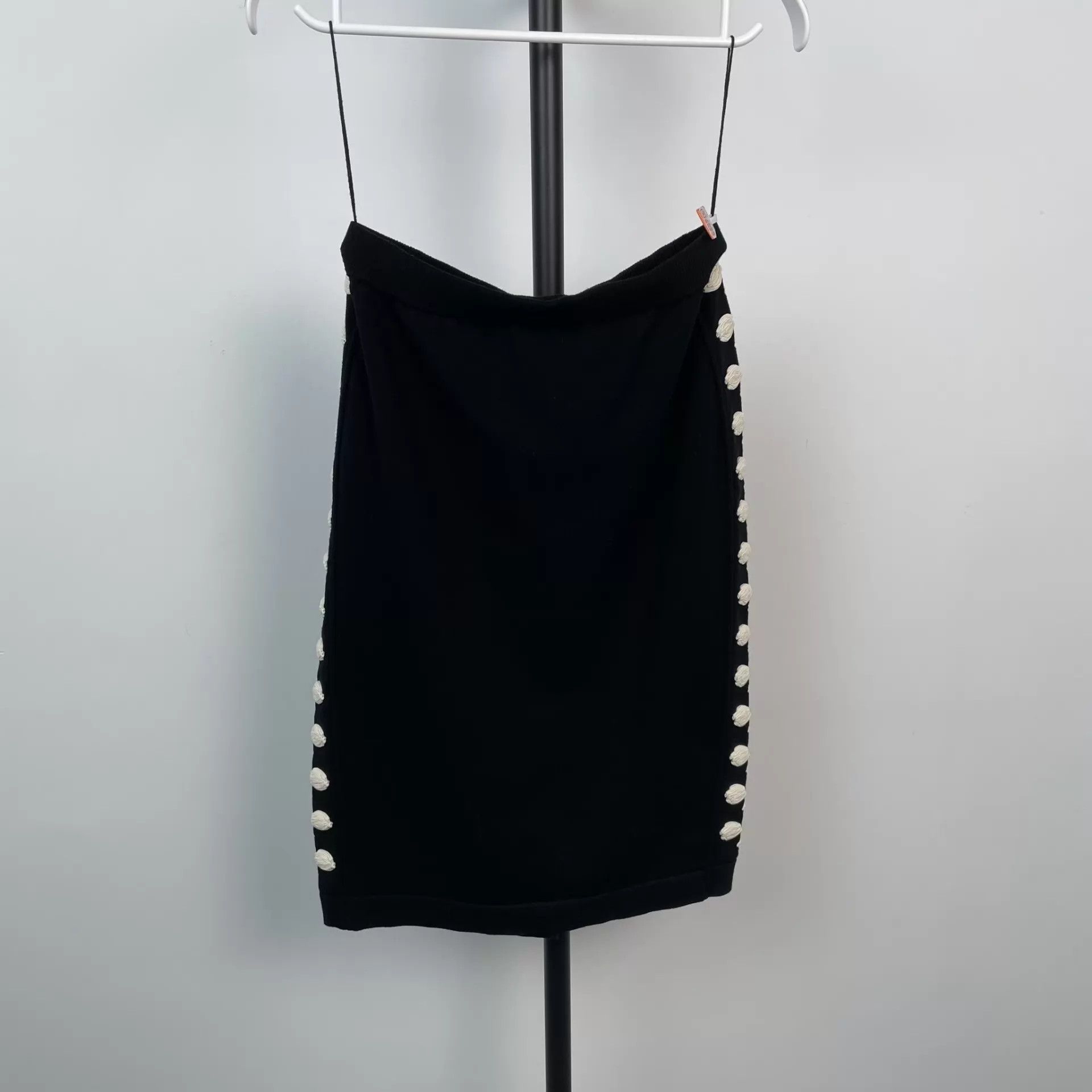 Chanel CHANEL Black & White Wool Tulip Skirt Size 36 Size 26" / US 2 / IT 38 - 2 Thumbnail