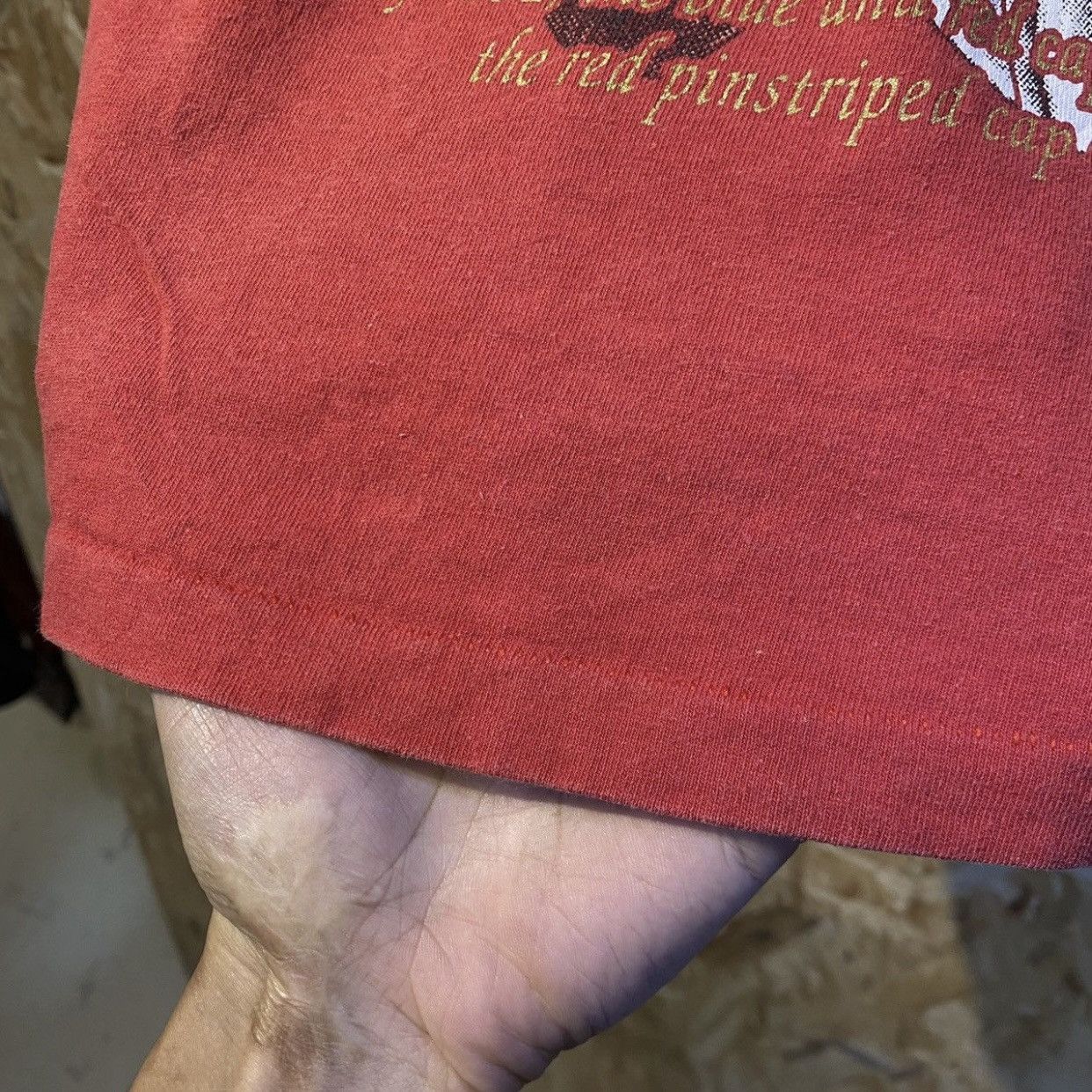 MLB × Nutmeg × Vintage Cincinnati Reds Baseball Club Vintage Red T-Shirt Tee Size US L / EU 52-54 / 3 - 6 Thumbnail