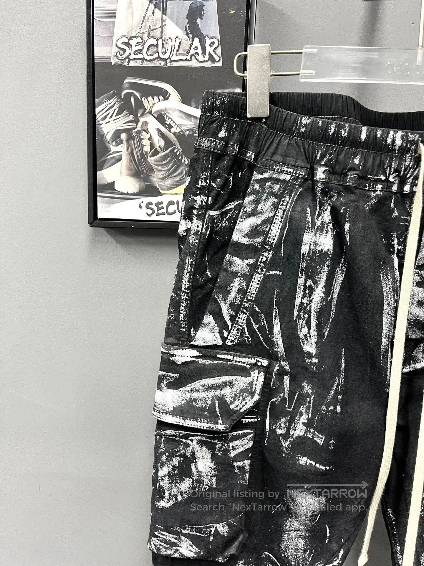 Rick Owens Rick Owens 21FW Painted Cargo Pants. Size US 42 / EU 58 - 2 Thumbnail