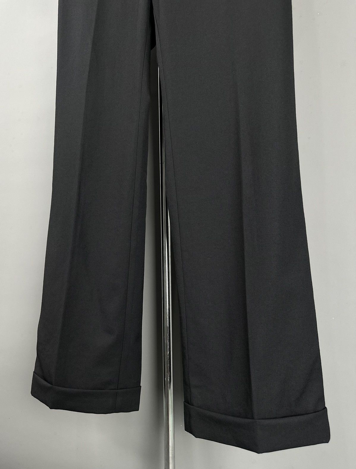 Dries Van Noten Dries Van Noten - Wool High Waisted - Cuffed Trouser Pants Size 28" / US 6 / IT 42 - 3 Thumbnail