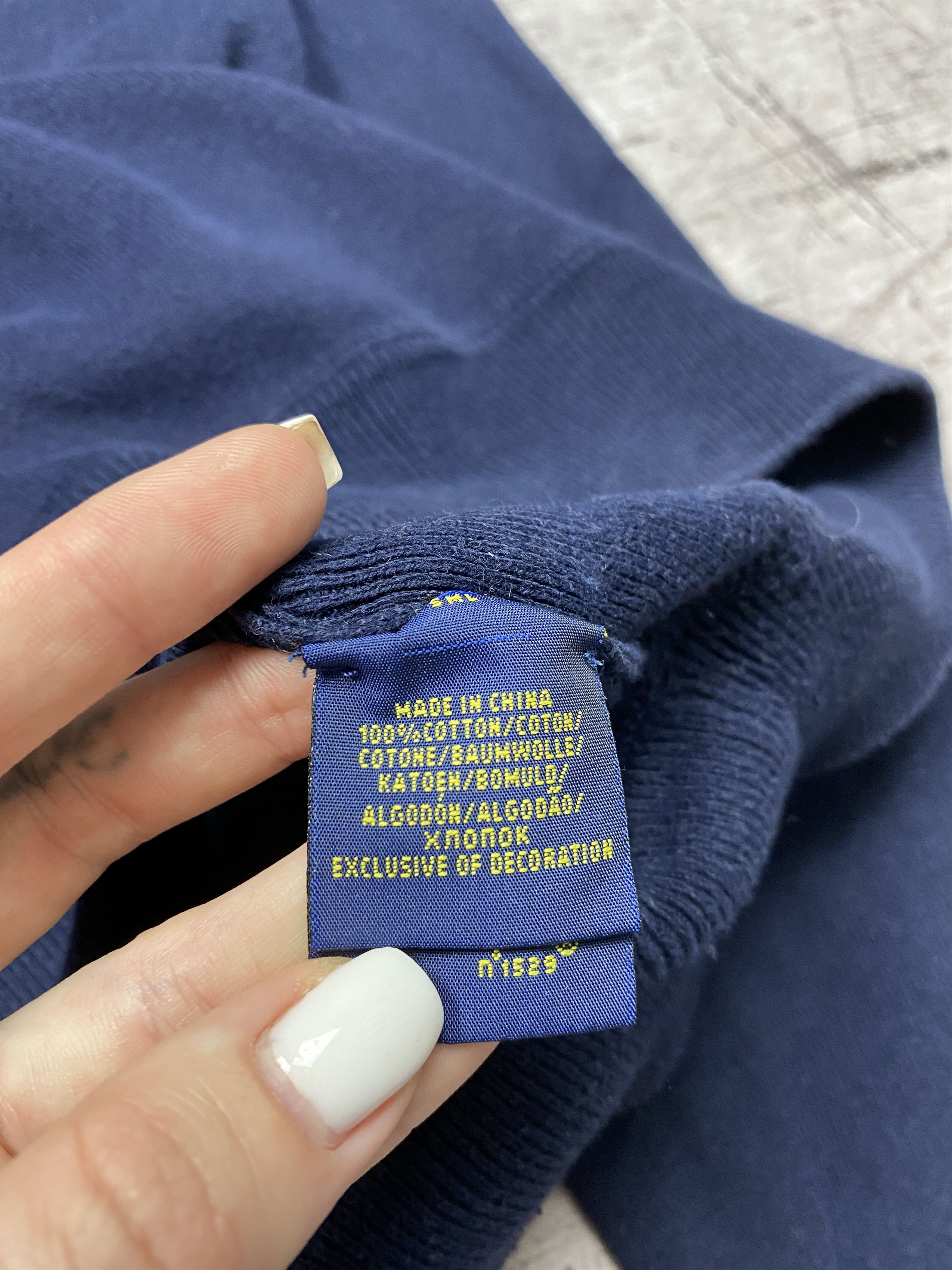 Polo Ralph Lauren × Ralph Lauren Polo Ralph Lauren Vintage Mens Crew Neck Sweatshirt Size US S / EU 44-46 / 1 - 5 Thumbnail