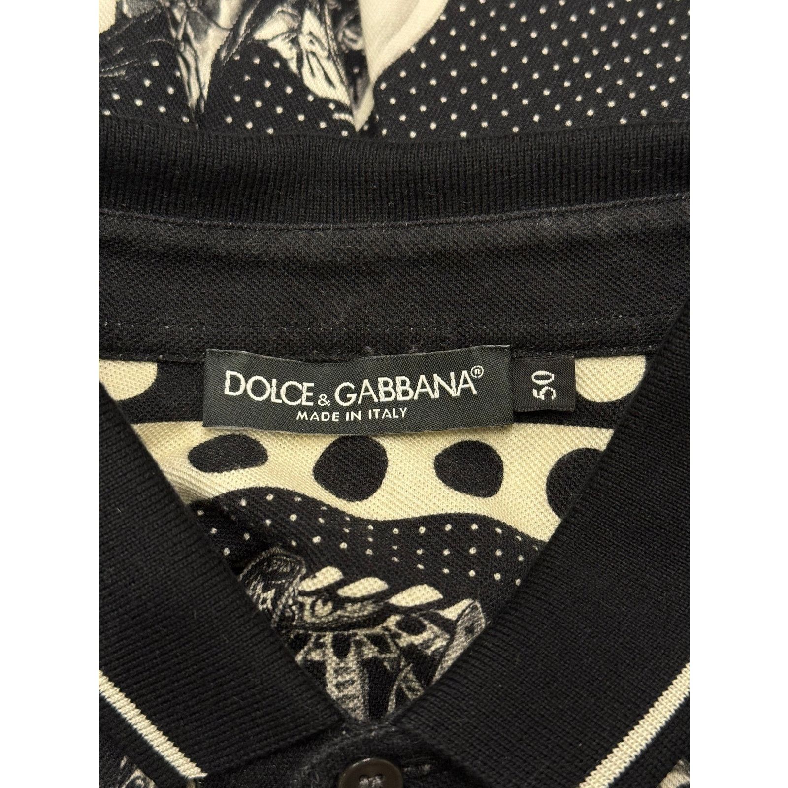 Dolce & Gabbana F/W 2016 Dolce & Gabbana Western-print Piqué Polo Shirt Size US M / EU 48-50 / 2 - 7 Thumbnail
