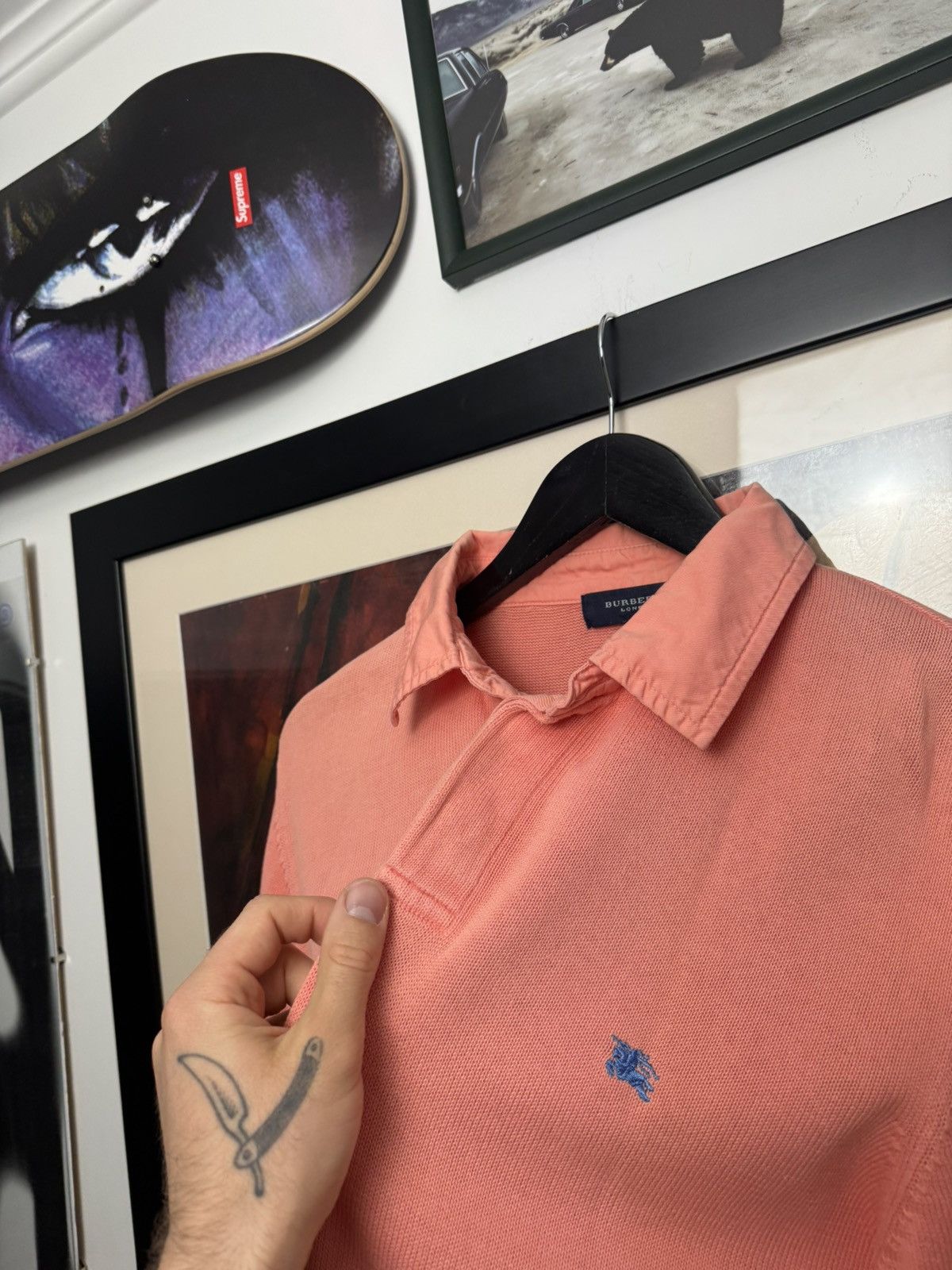 Burberry Burberry London Polo Knit Casual Mini Logo Designer Sweater Size US M / EU 48-50 / 2 - 4 Thumbnail