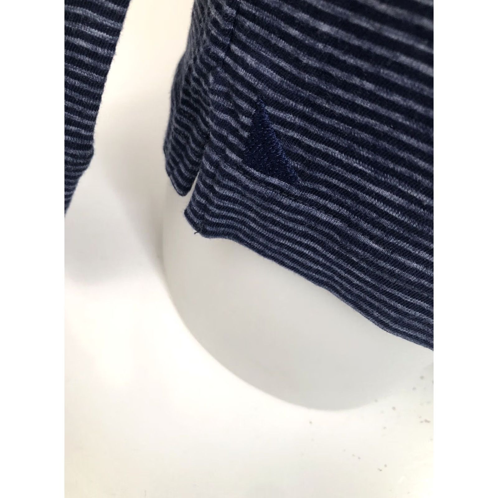 UNTUCKit UNTUCKit Polo Shirt Striped Long Sleeve Md. Navy Blue / Gray Men Shirt Tag New with Tags Size US M / EU 48-50 / 2 - 2 Thumbnail