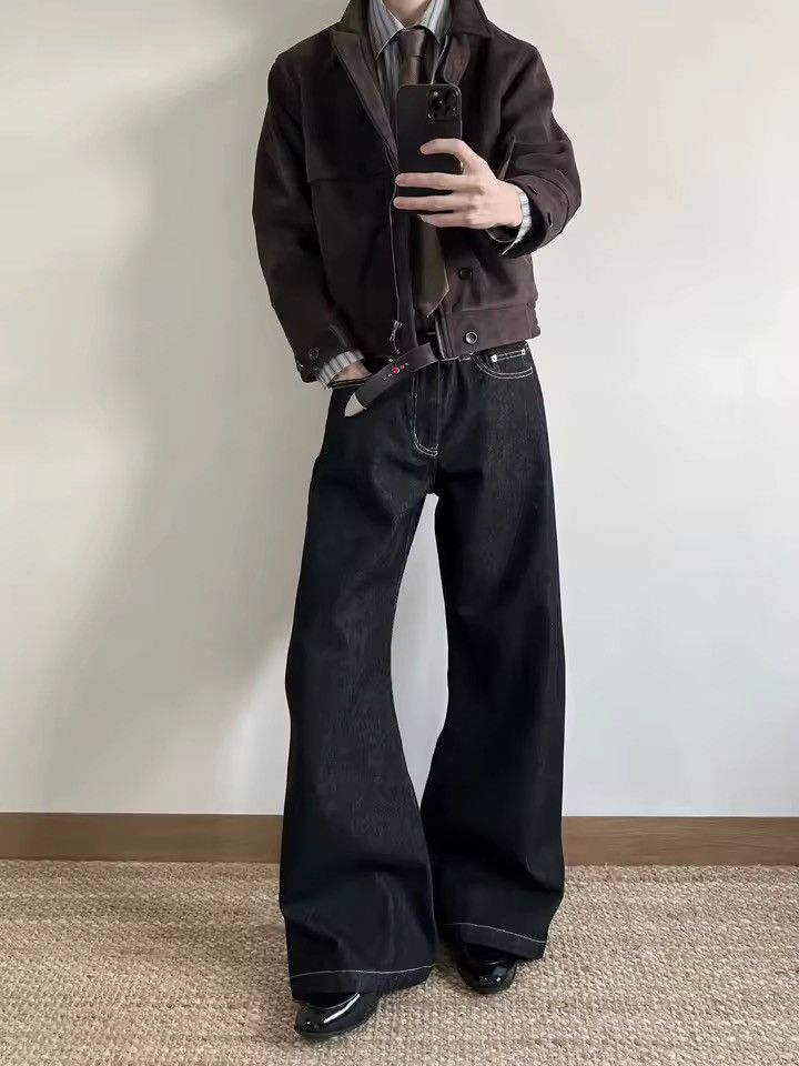 Vintage Casual Retro Vintage Style Faux Suede Y2k Collar Jacket Size US M / EU 48-50 / 2 - 3 Thumbnail