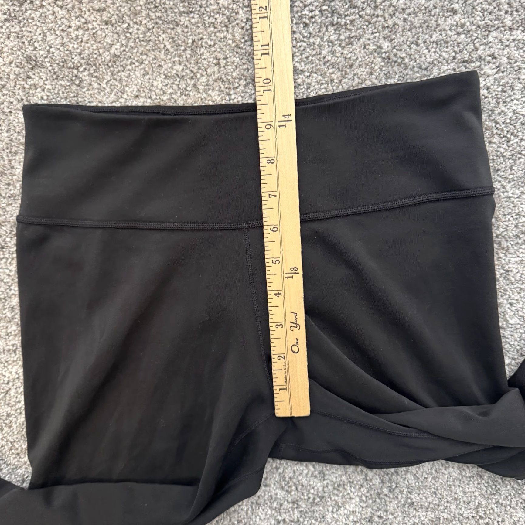 Nike Nike Womens Pants XS Black High Rise Cropped Capri Leggings Swoosh Yoga Running Gym Size 26" / US 2 / IT 38 - 5 Thumbnail